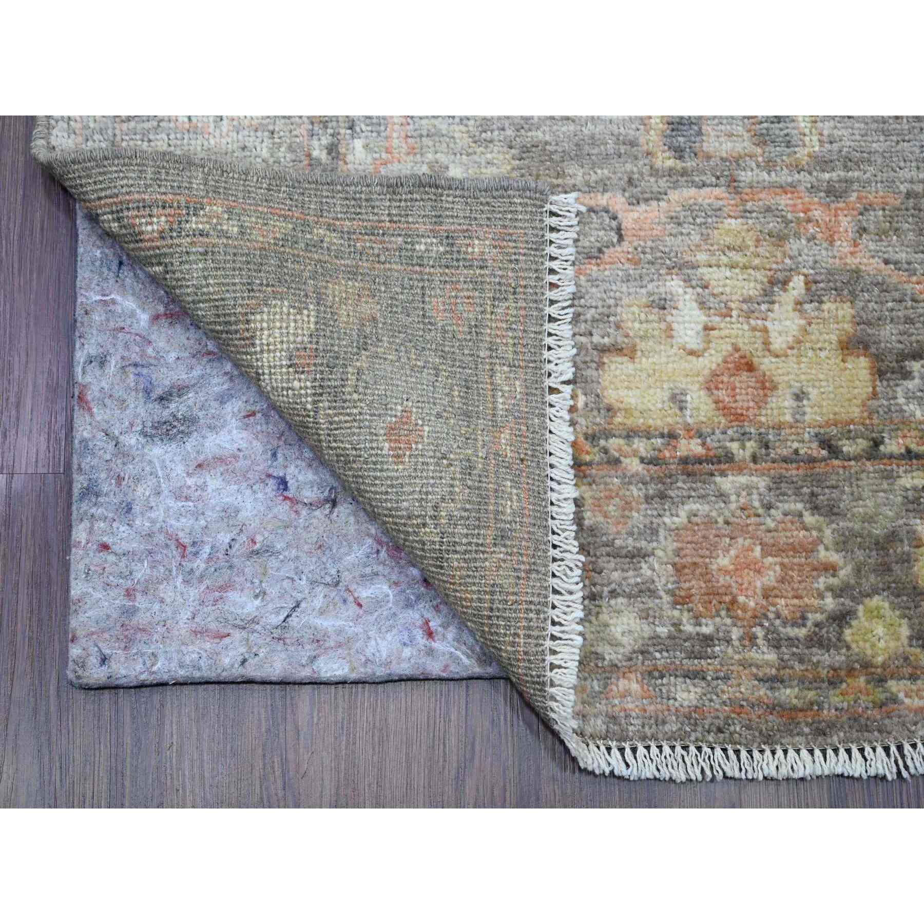 Oushak-And-Peshawar-Hand-Knotted-Rug-449750