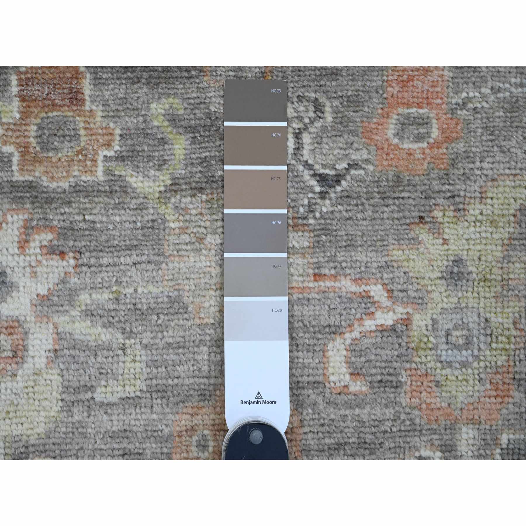 Oushak-And-Peshawar-Hand-Knotted-Rug-449750
