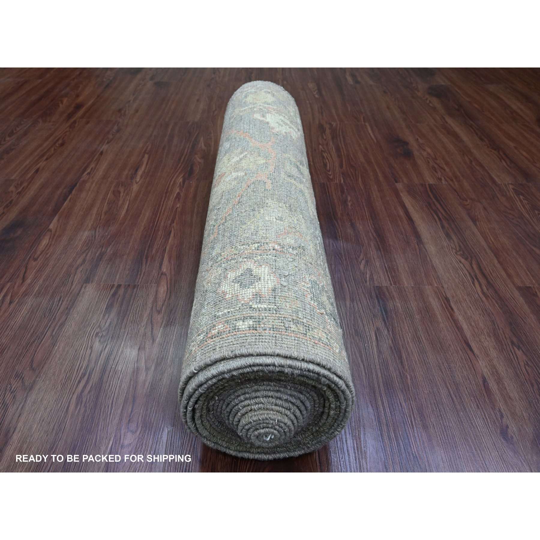 Oushak-And-Peshawar-Hand-Knotted-Rug-449750