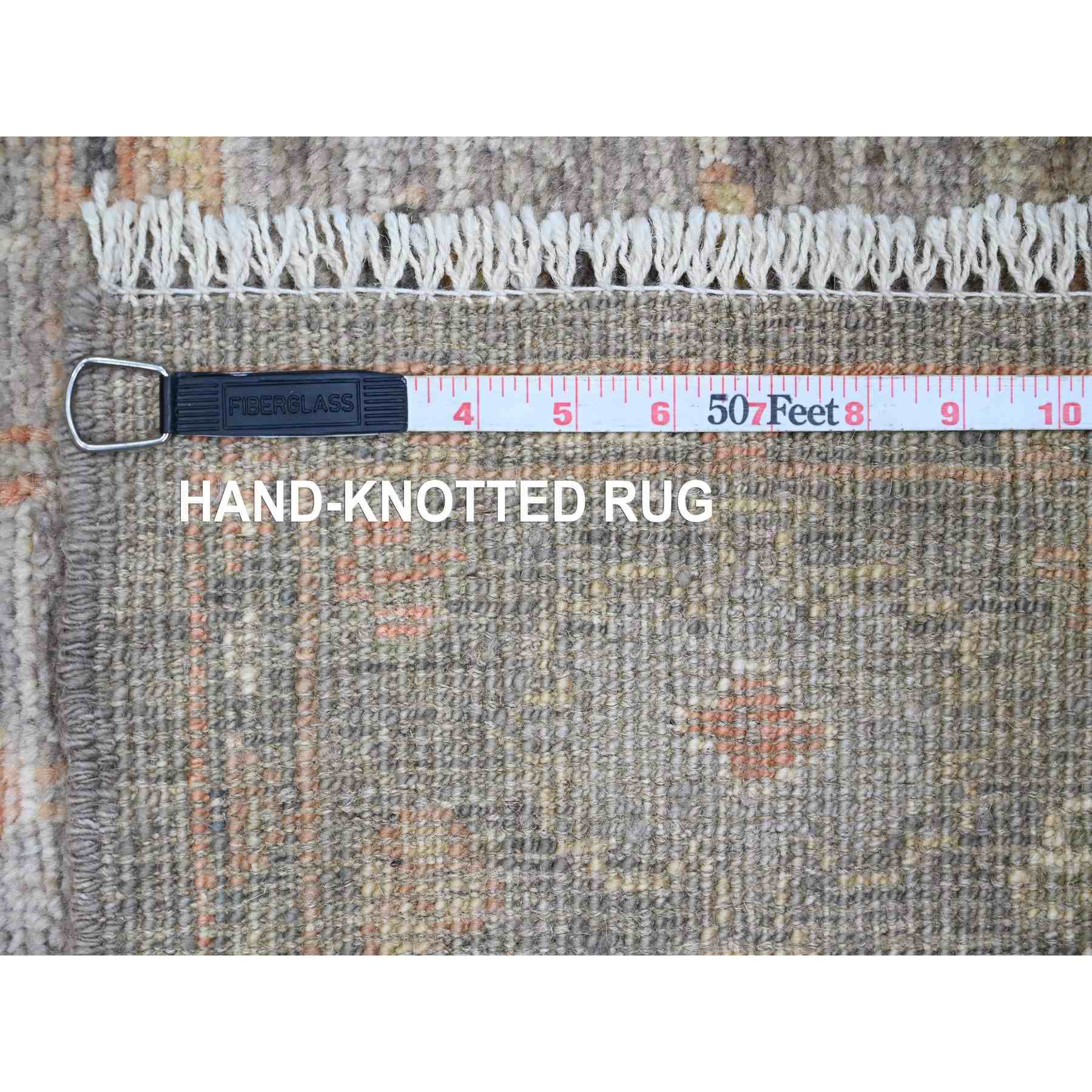 Oushak-And-Peshawar-Hand-Knotted-Rug-449750