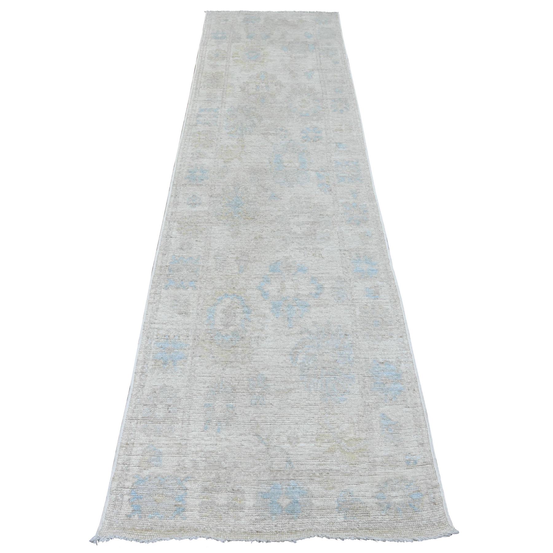 Oushak-And-Peshawar-Hand-Knotted-Rug-449785