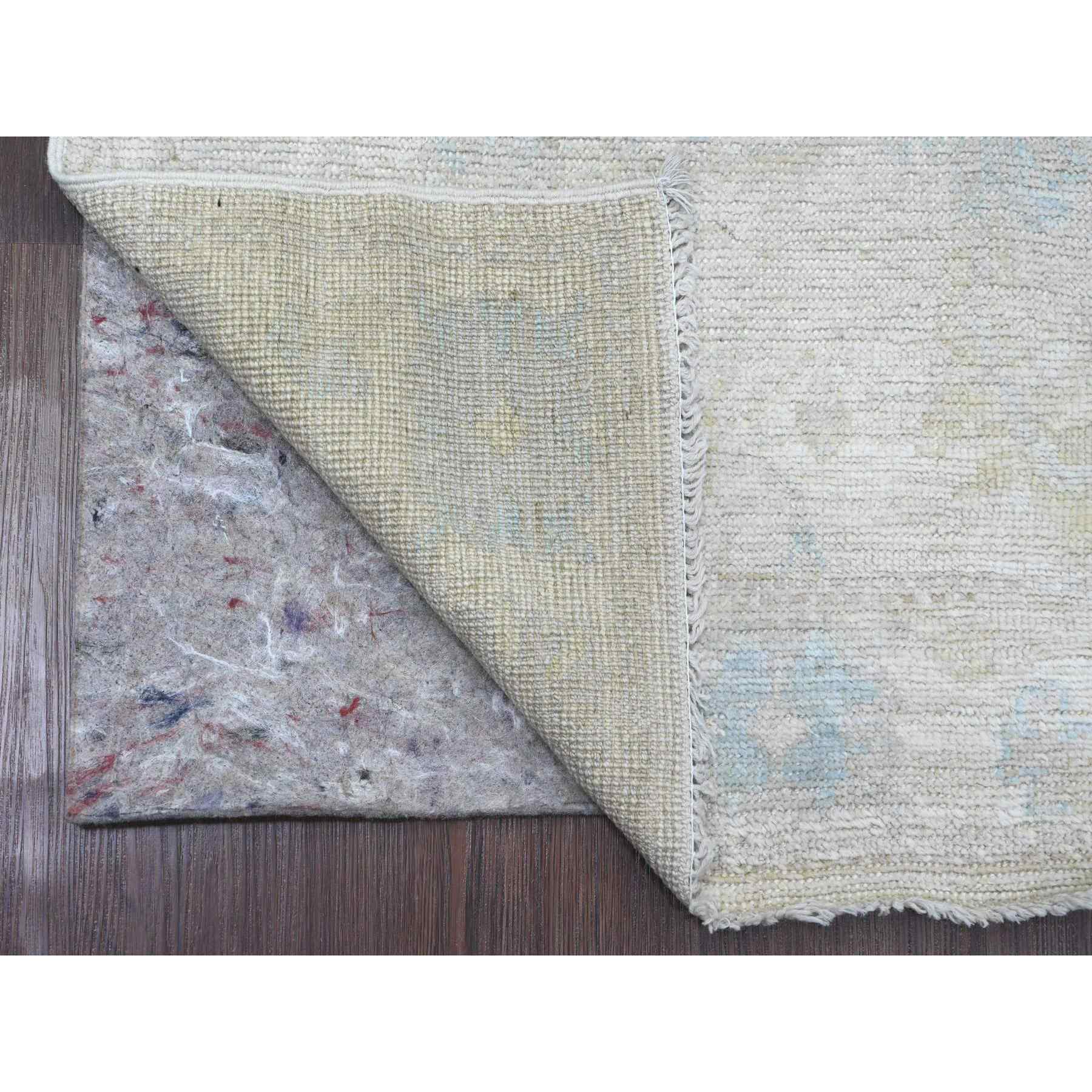 Oushak-And-Peshawar-Hand-Knotted-Rug-449785