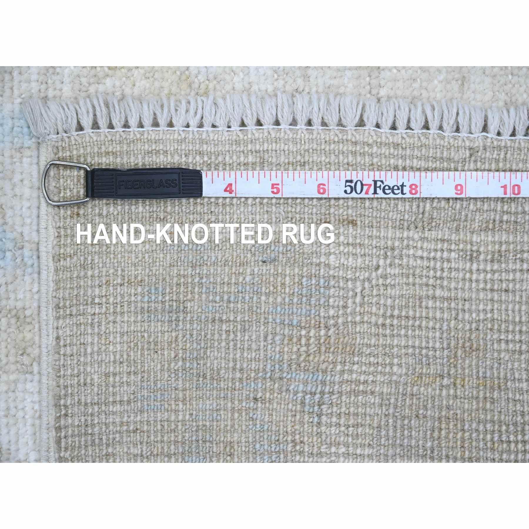 Oushak-And-Peshawar-Hand-Knotted-Rug-449785