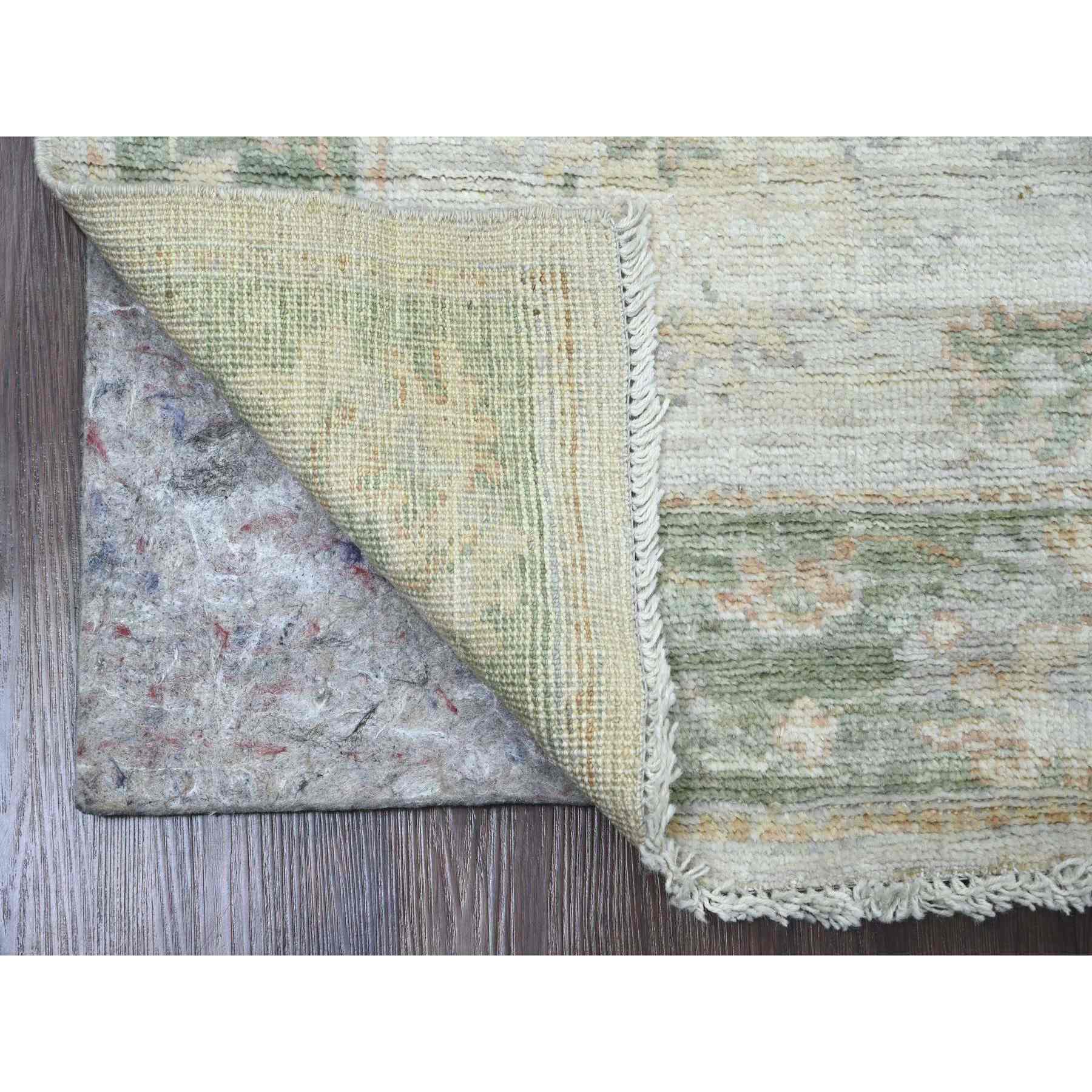 Oushak-And-Peshawar-Hand-Knotted-Rug-449790