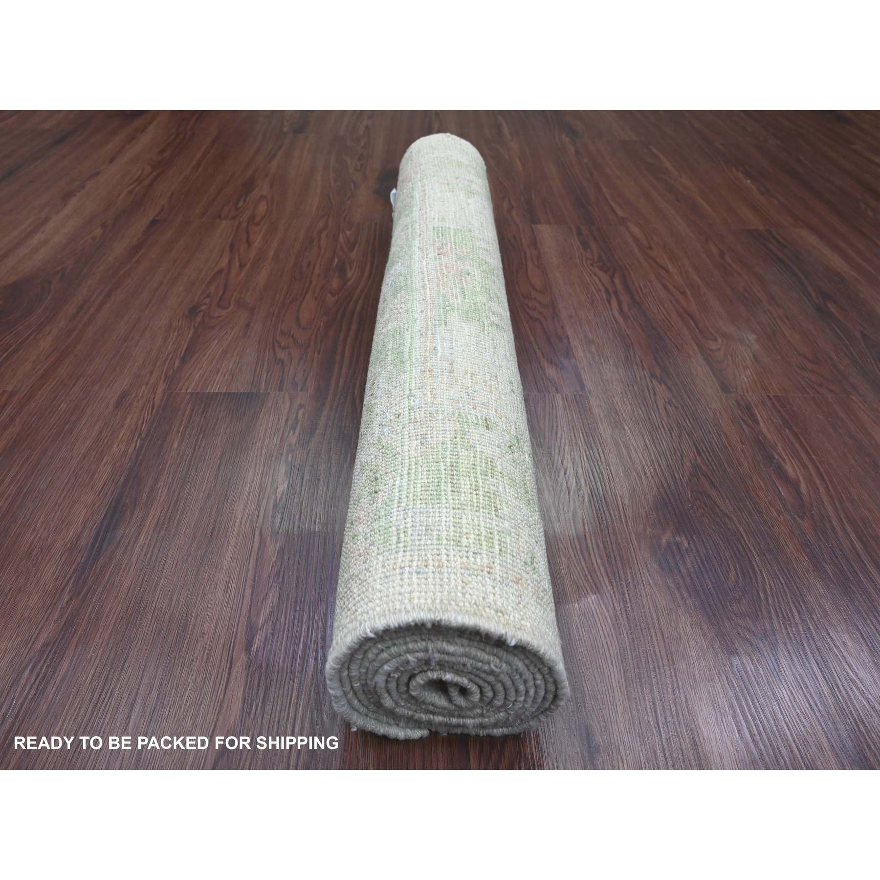 Oushak-And-Peshawar-Hand-Knotted-Rug-449790