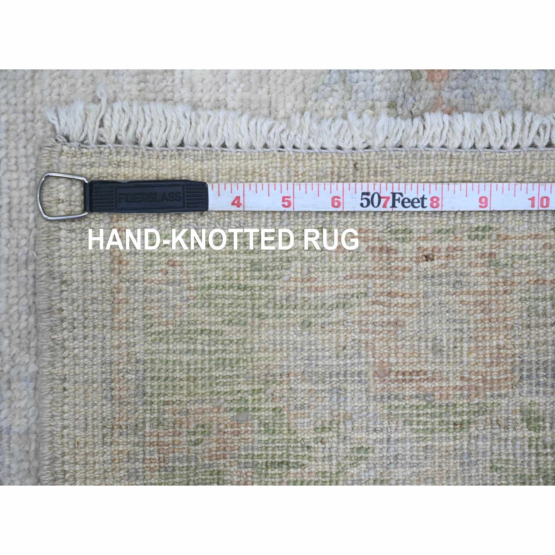 Oushak-And-Peshawar-Hand-Knotted-Rug-449790