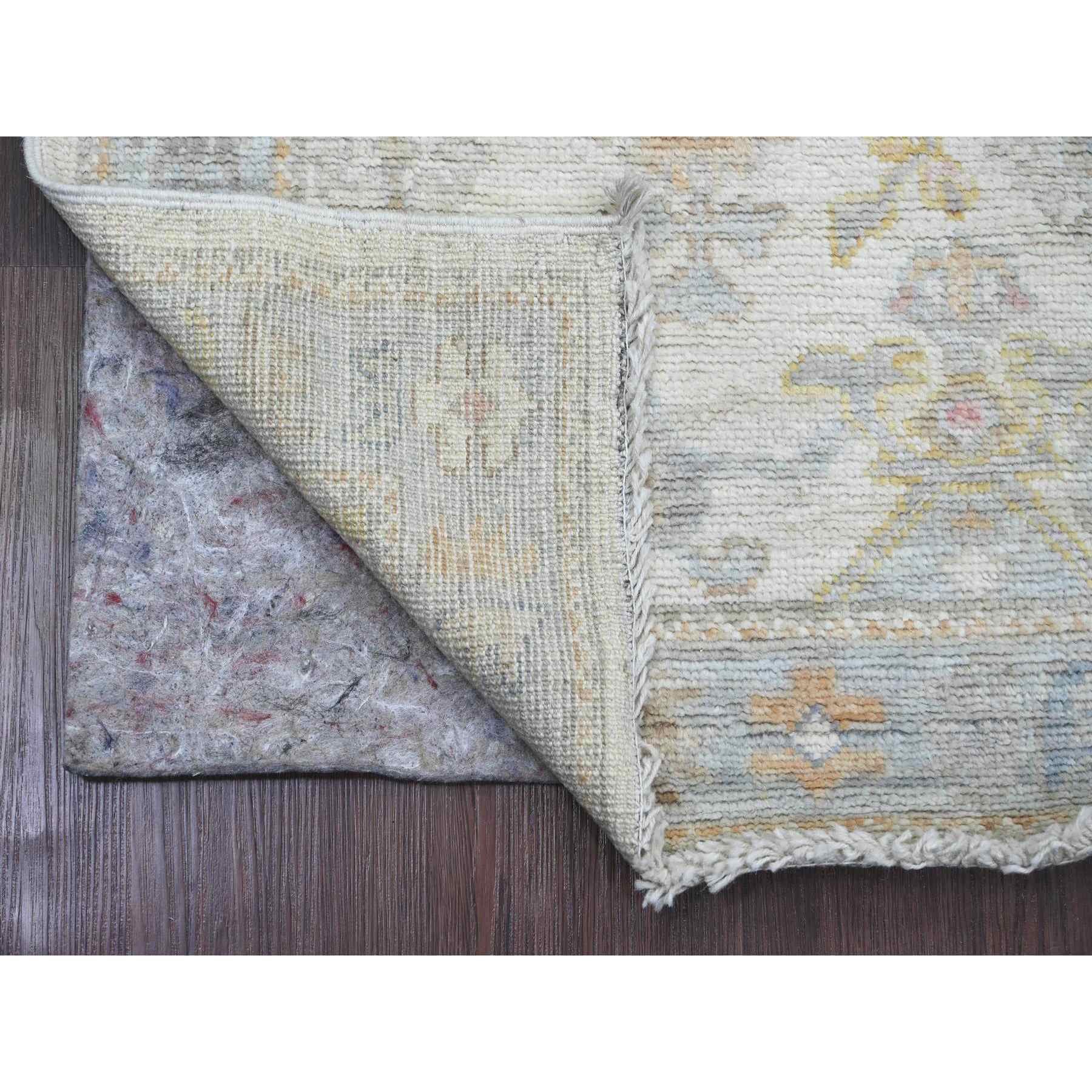 Oushak-And-Peshawar-Hand-Knotted-Rug-449845