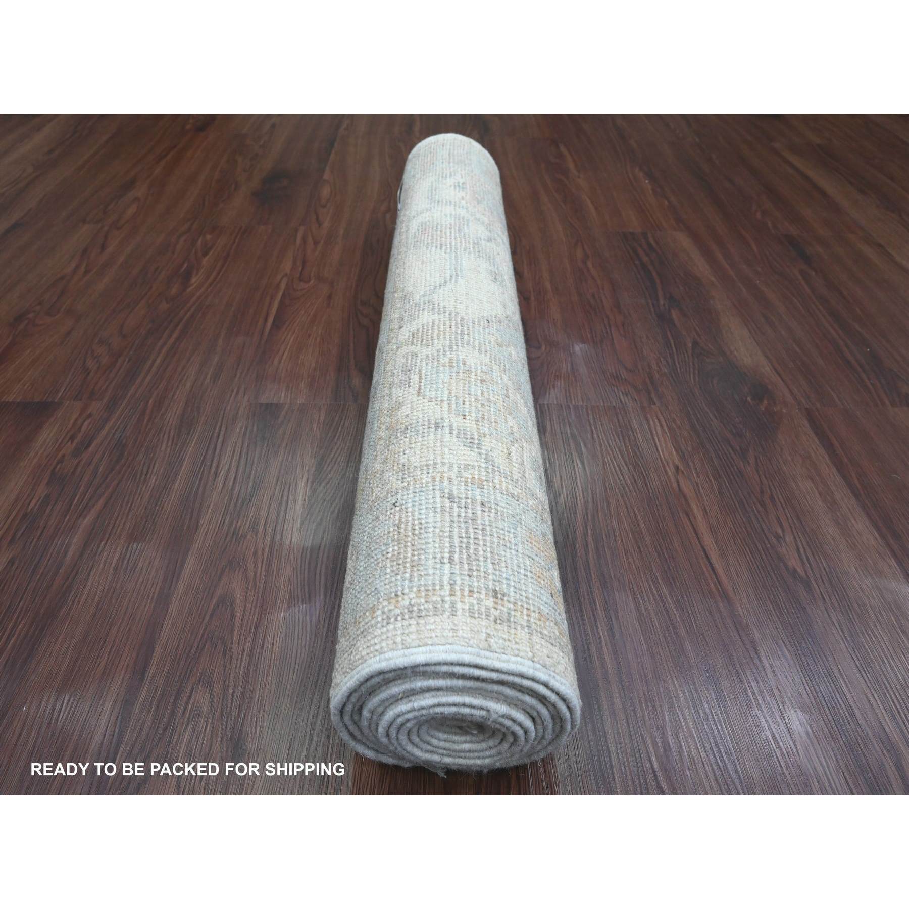 Oushak-And-Peshawar-Hand-Knotted-Rug-449845