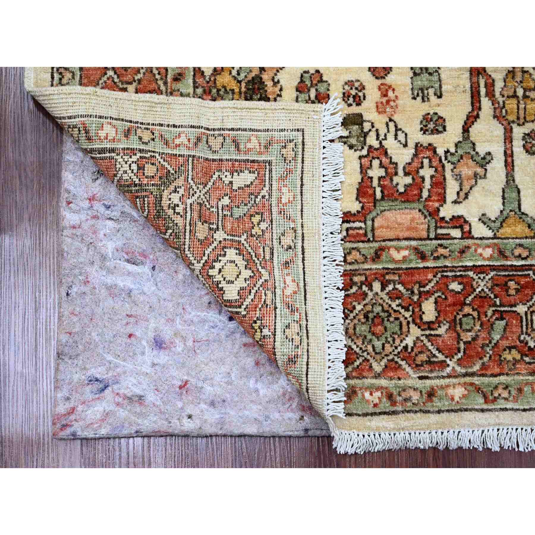 Oushak-And-Peshawar-Hand-Knotted-Rug-449850