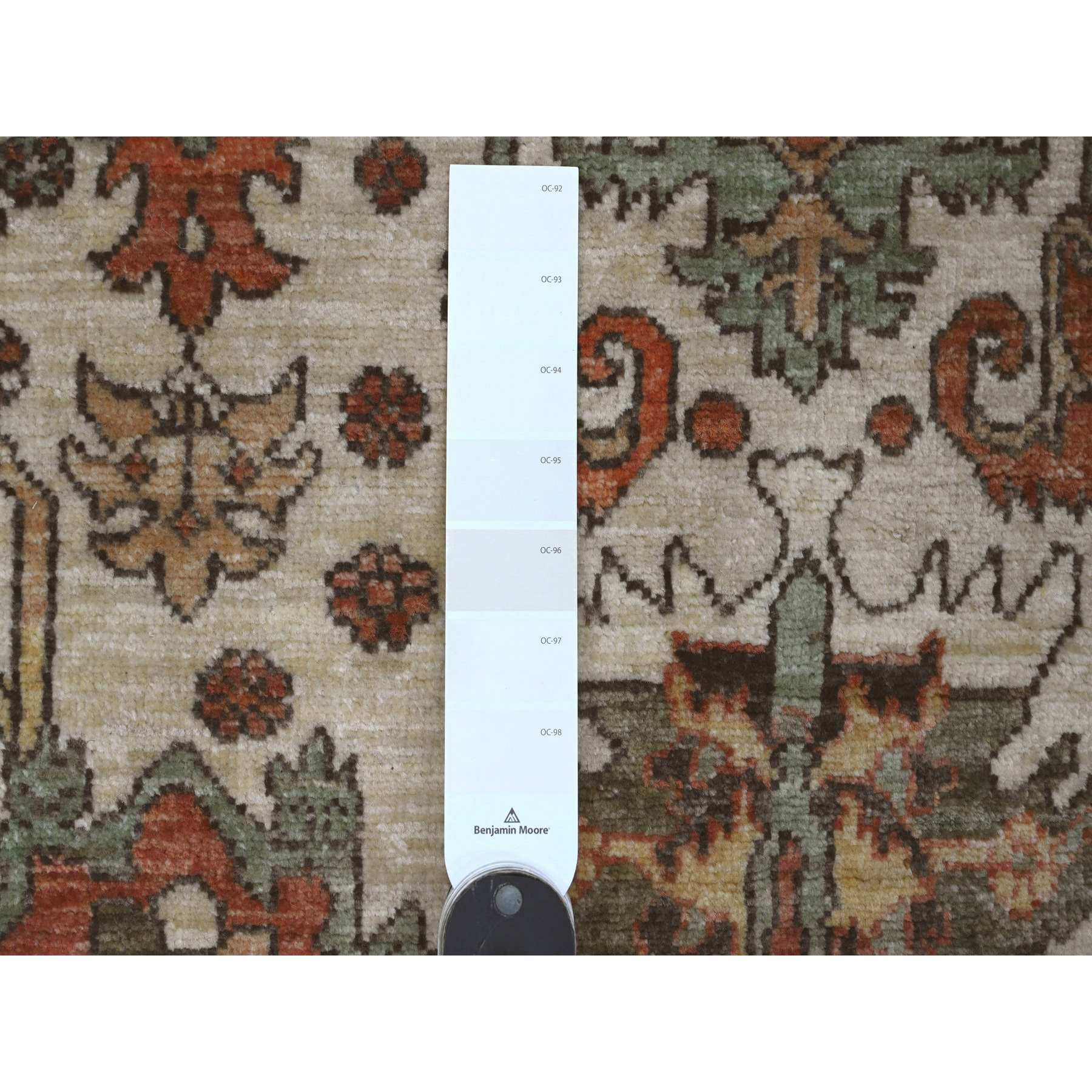 Oushak-And-Peshawar-Hand-Knotted-Rug-449850