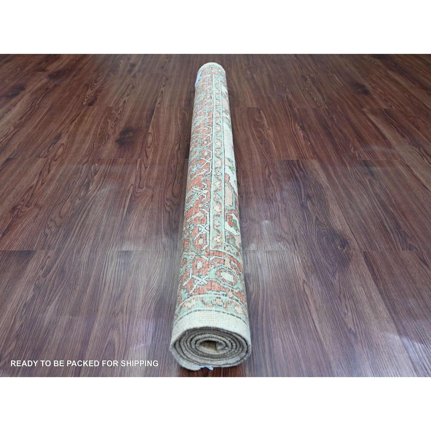 Oushak-And-Peshawar-Hand-Knotted-Rug-449850