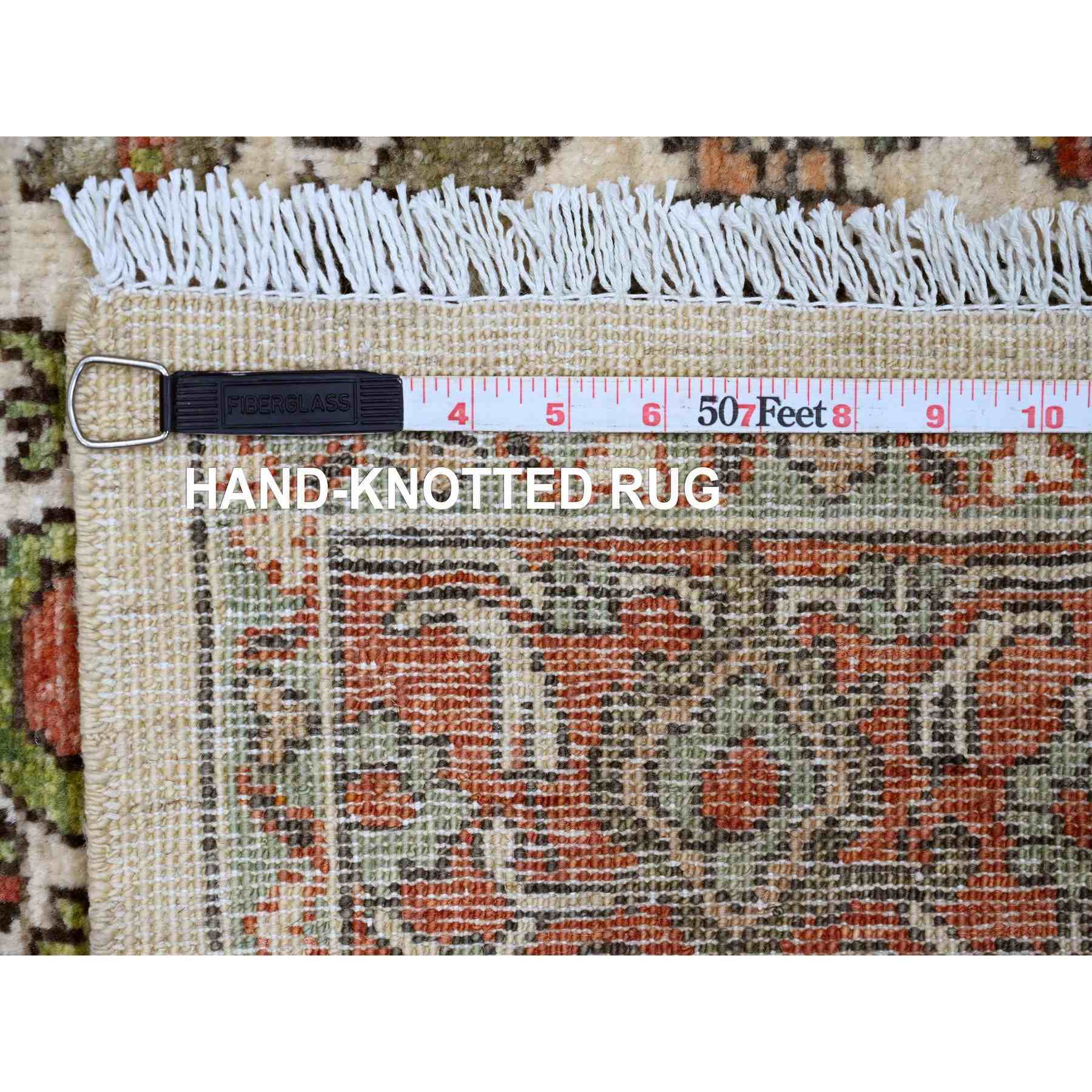 Oushak-And-Peshawar-Hand-Knotted-Rug-449850