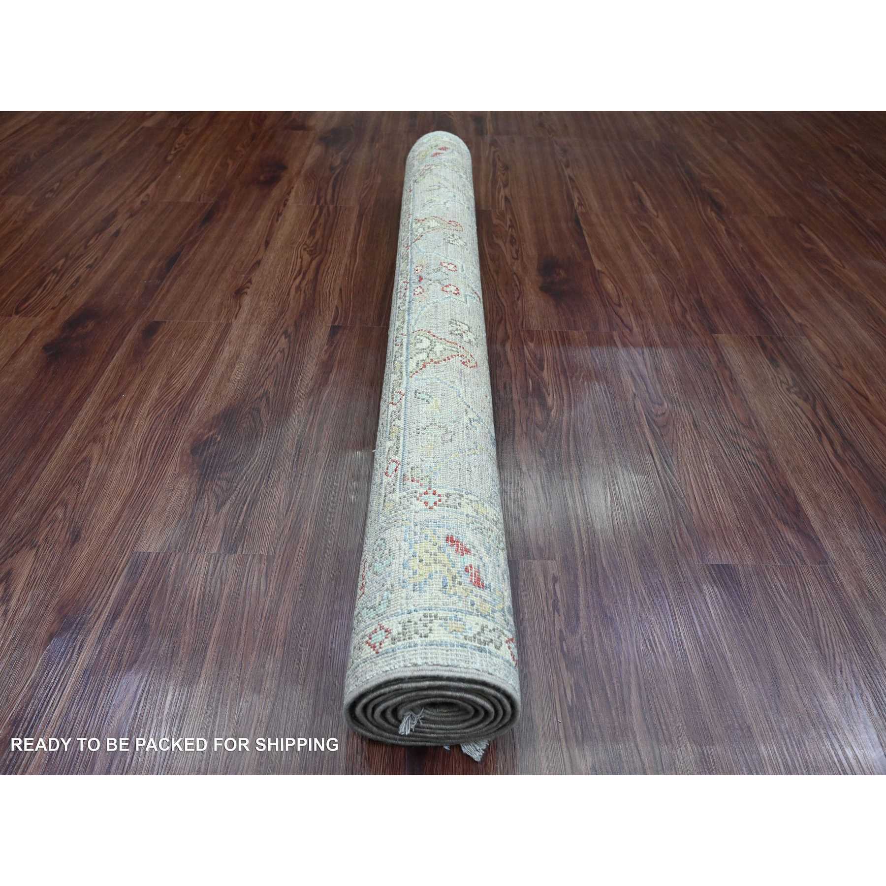Oushak-And-Peshawar-Hand-Knotted-Rug-449855