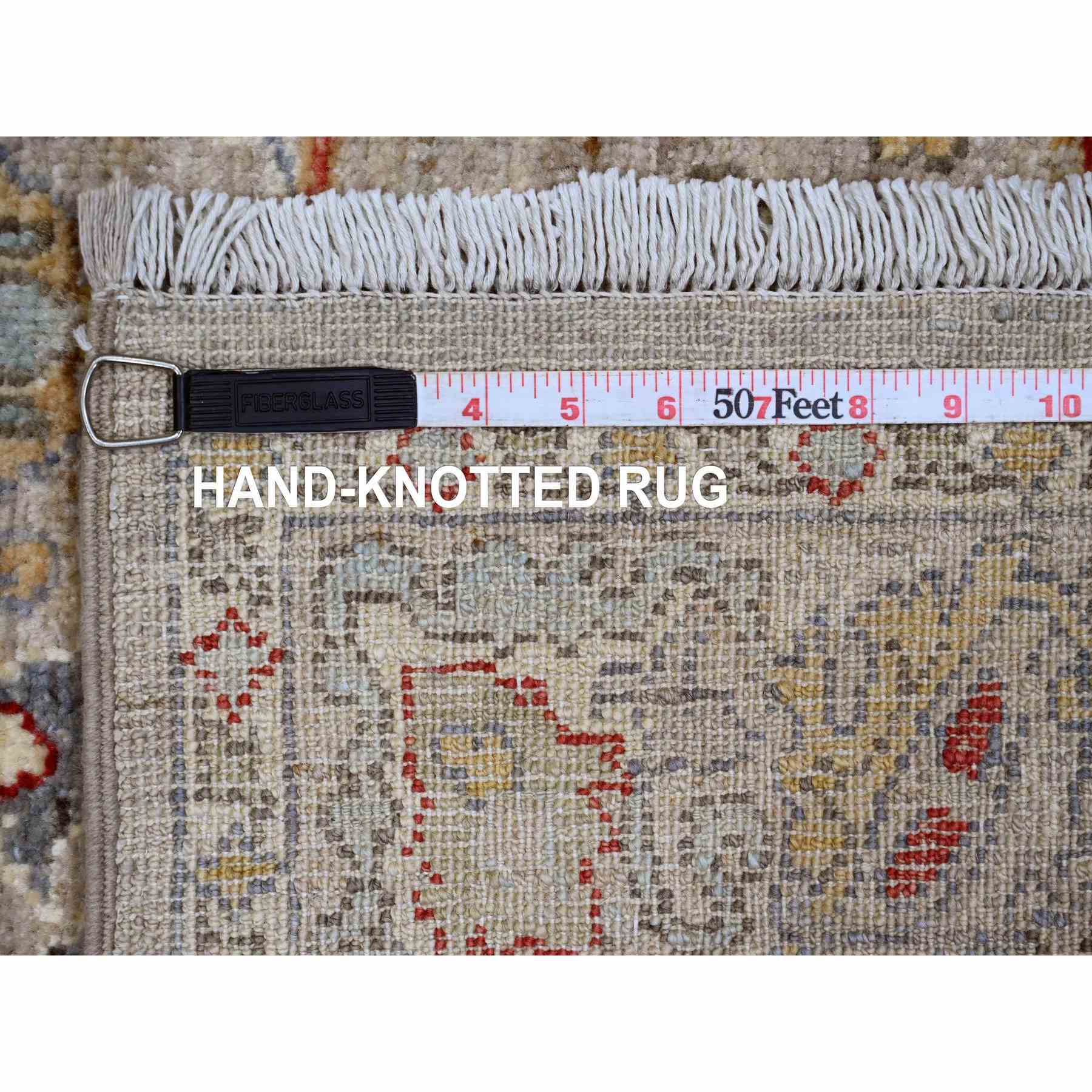 Oushak-And-Peshawar-Hand-Knotted-Rug-449855