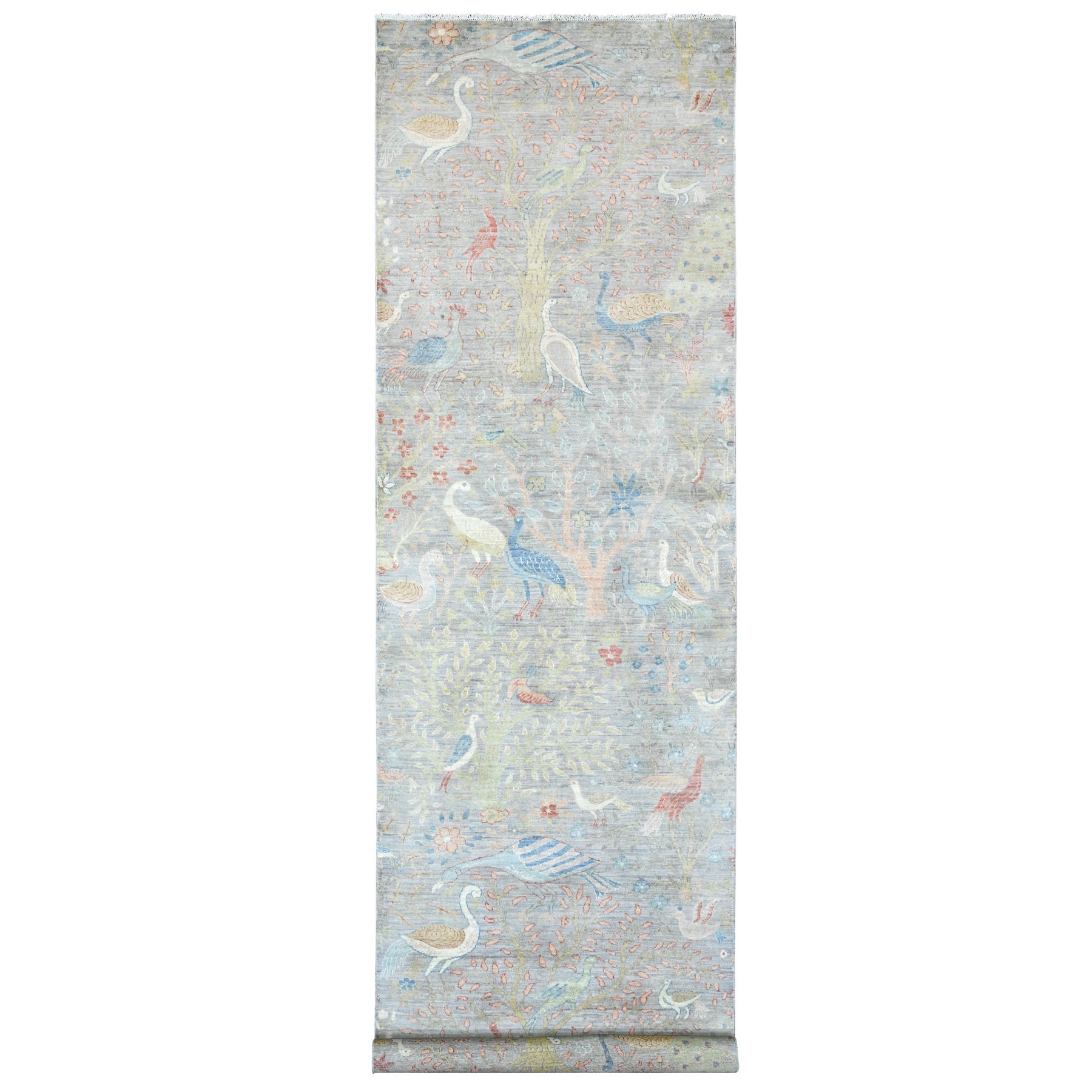Oushak-And-Peshawar-Hand-Knotted-Rug-449885