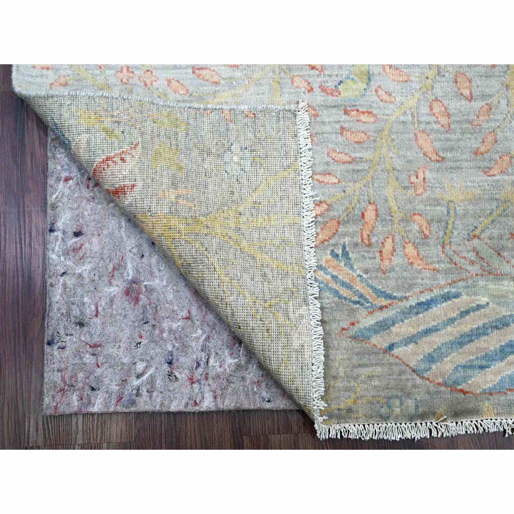 Oushak-And-Peshawar-Hand-Knotted-Rug-449885