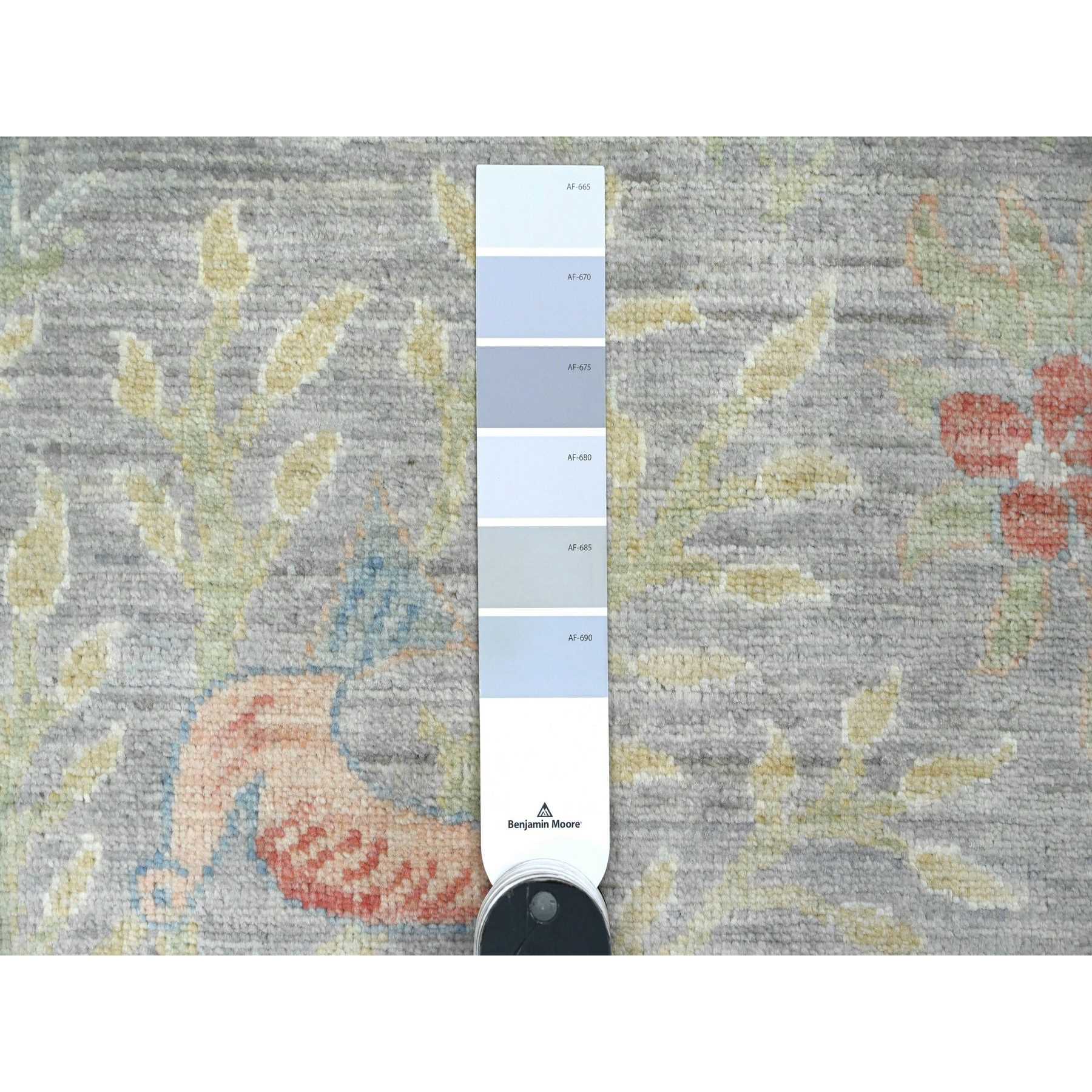 Oushak-And-Peshawar-Hand-Knotted-Rug-449885