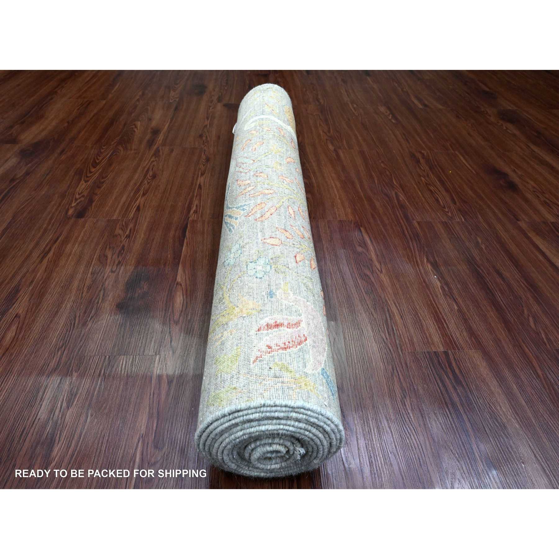 Oushak-And-Peshawar-Hand-Knotted-Rug-449885