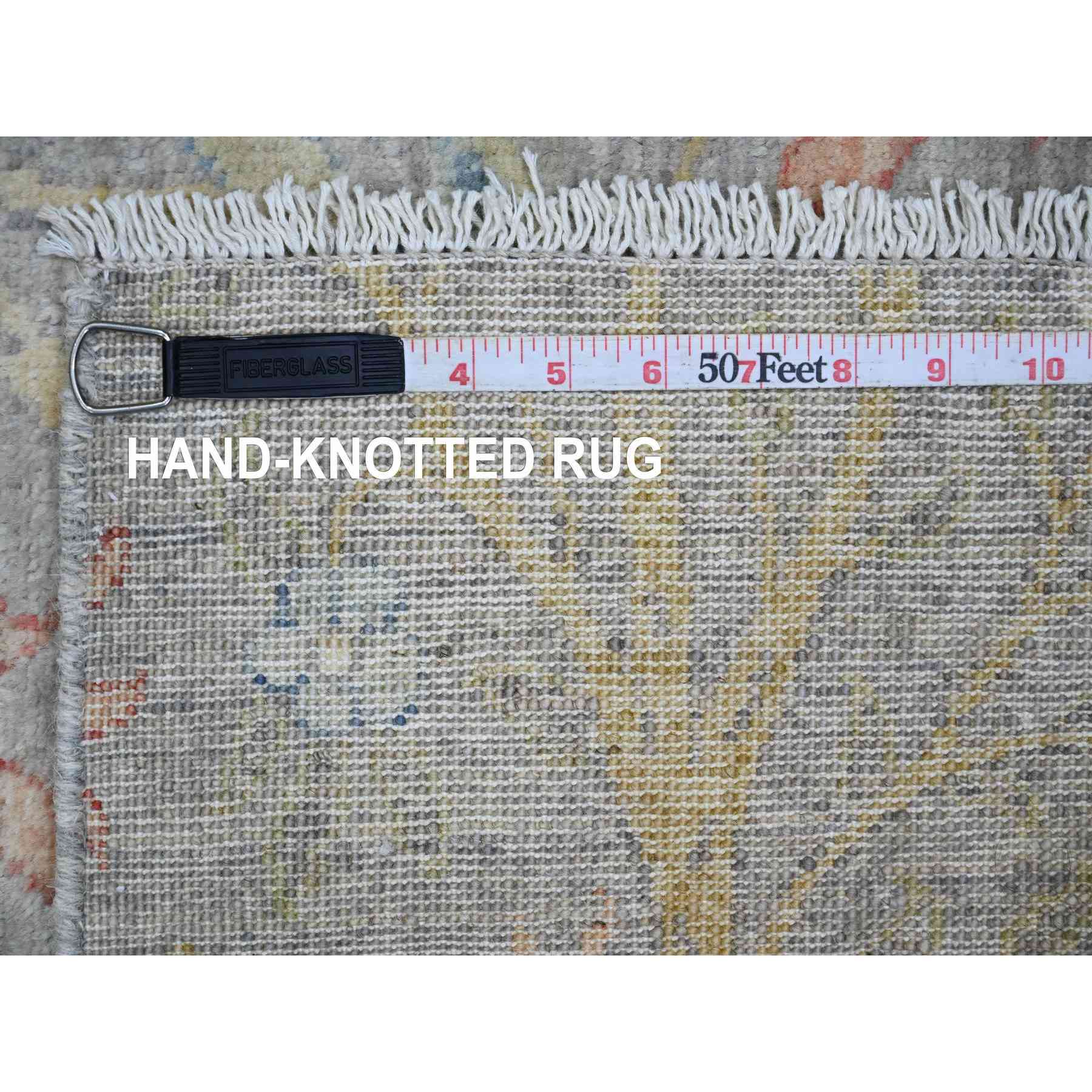 Oushak-And-Peshawar-Hand-Knotted-Rug-449885