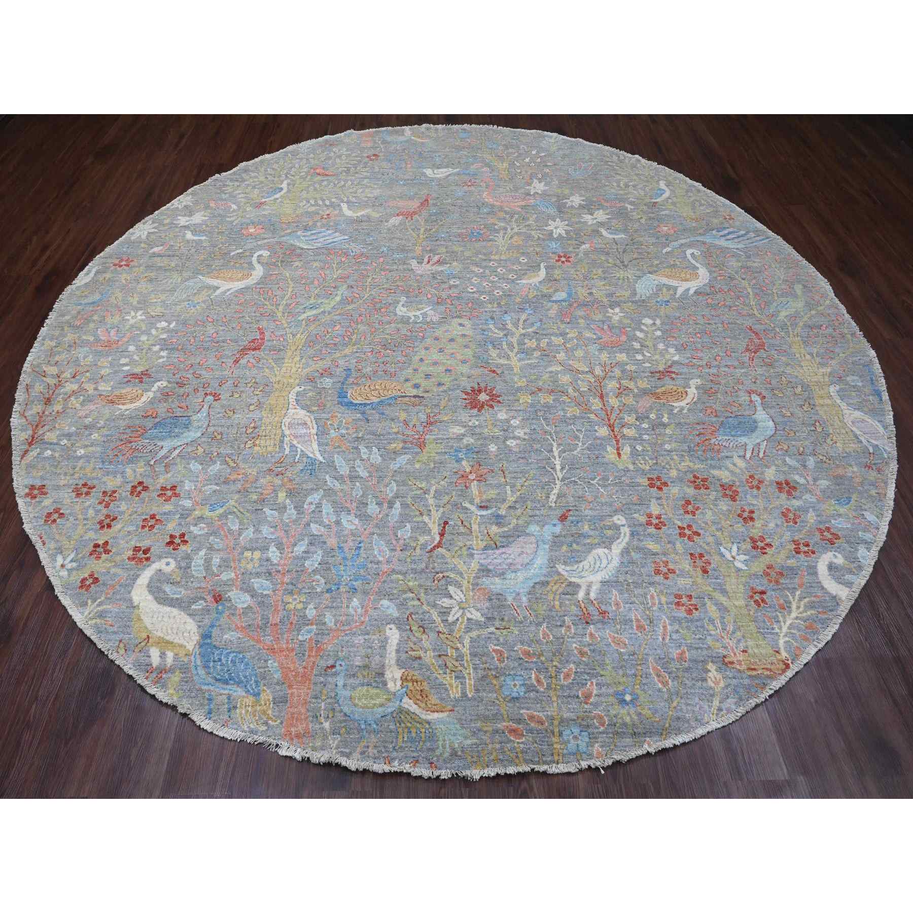 Oushak-And-Peshawar-Hand-Knotted-Rug-449915