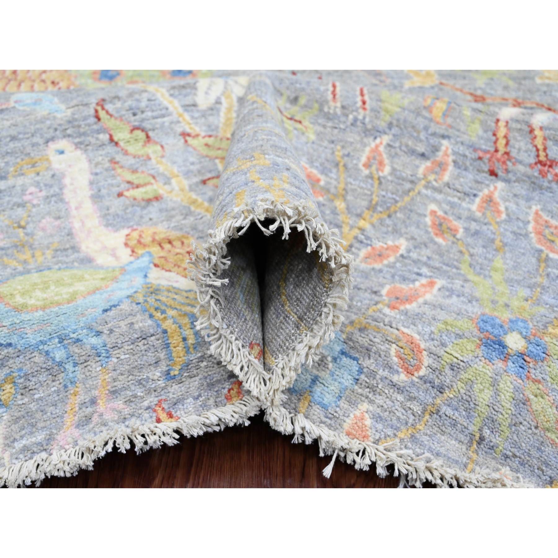 Oushak-And-Peshawar-Hand-Knotted-Rug-449915