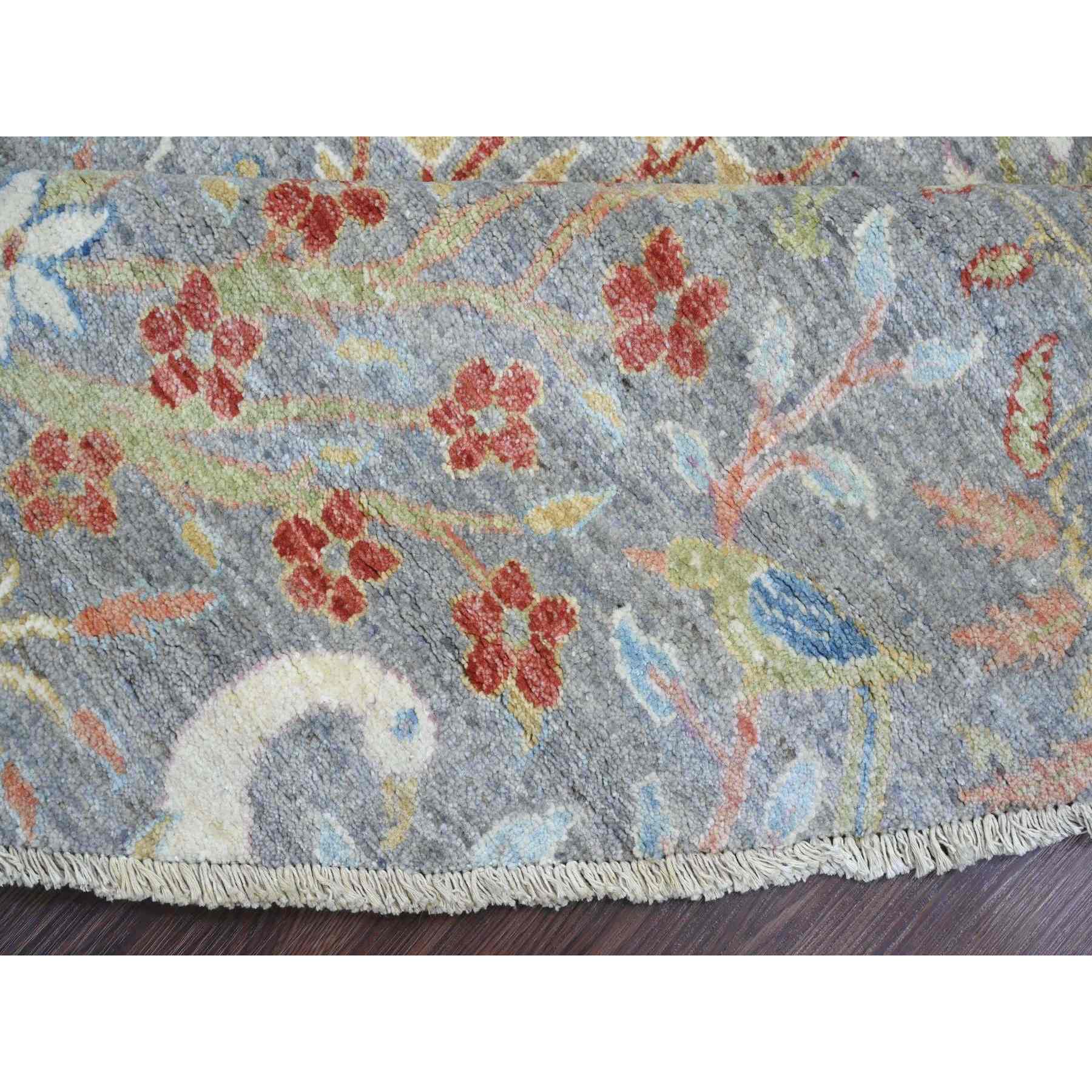 Oushak-And-Peshawar-Hand-Knotted-Rug-449915