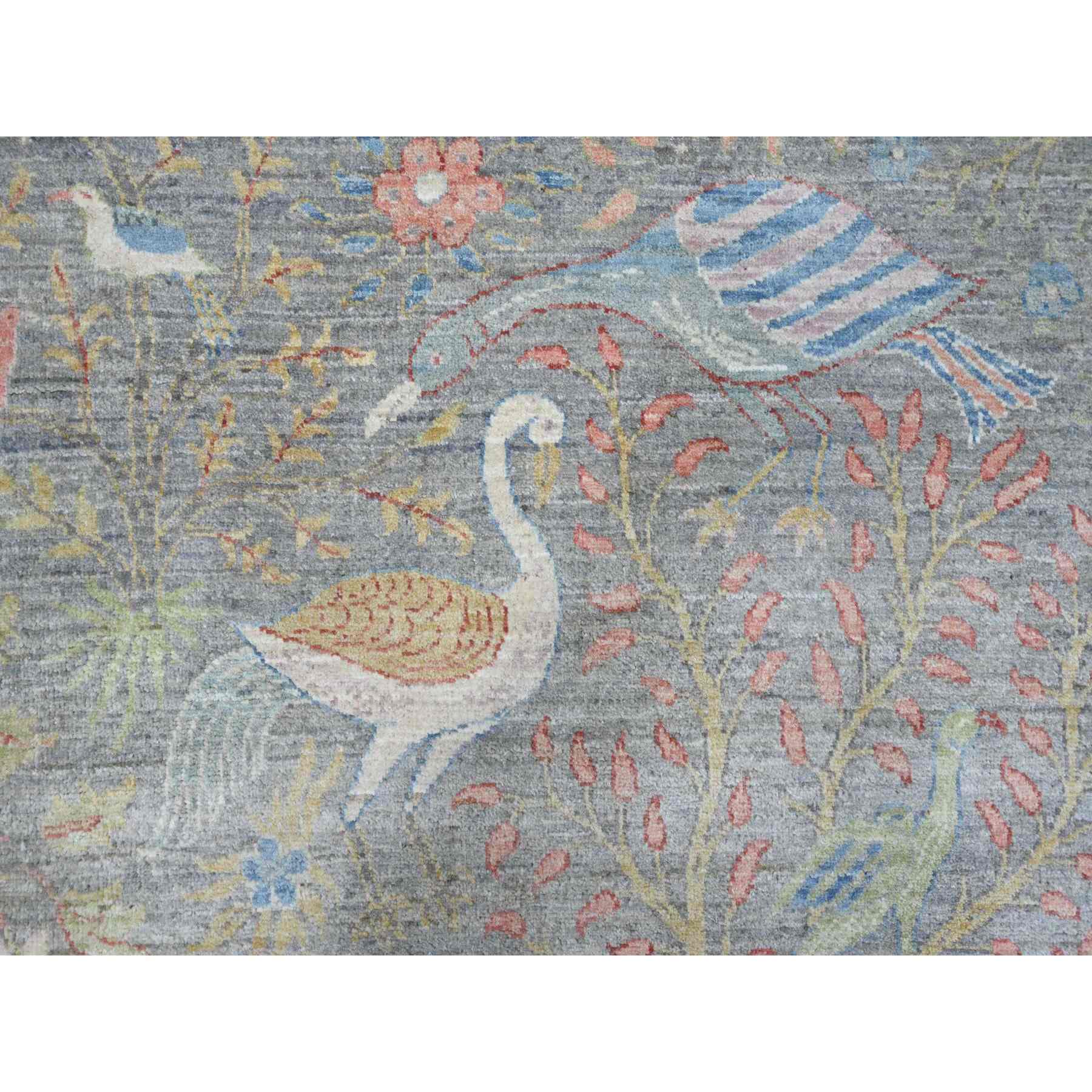 Oushak-And-Peshawar-Hand-Knotted-Rug-449915
