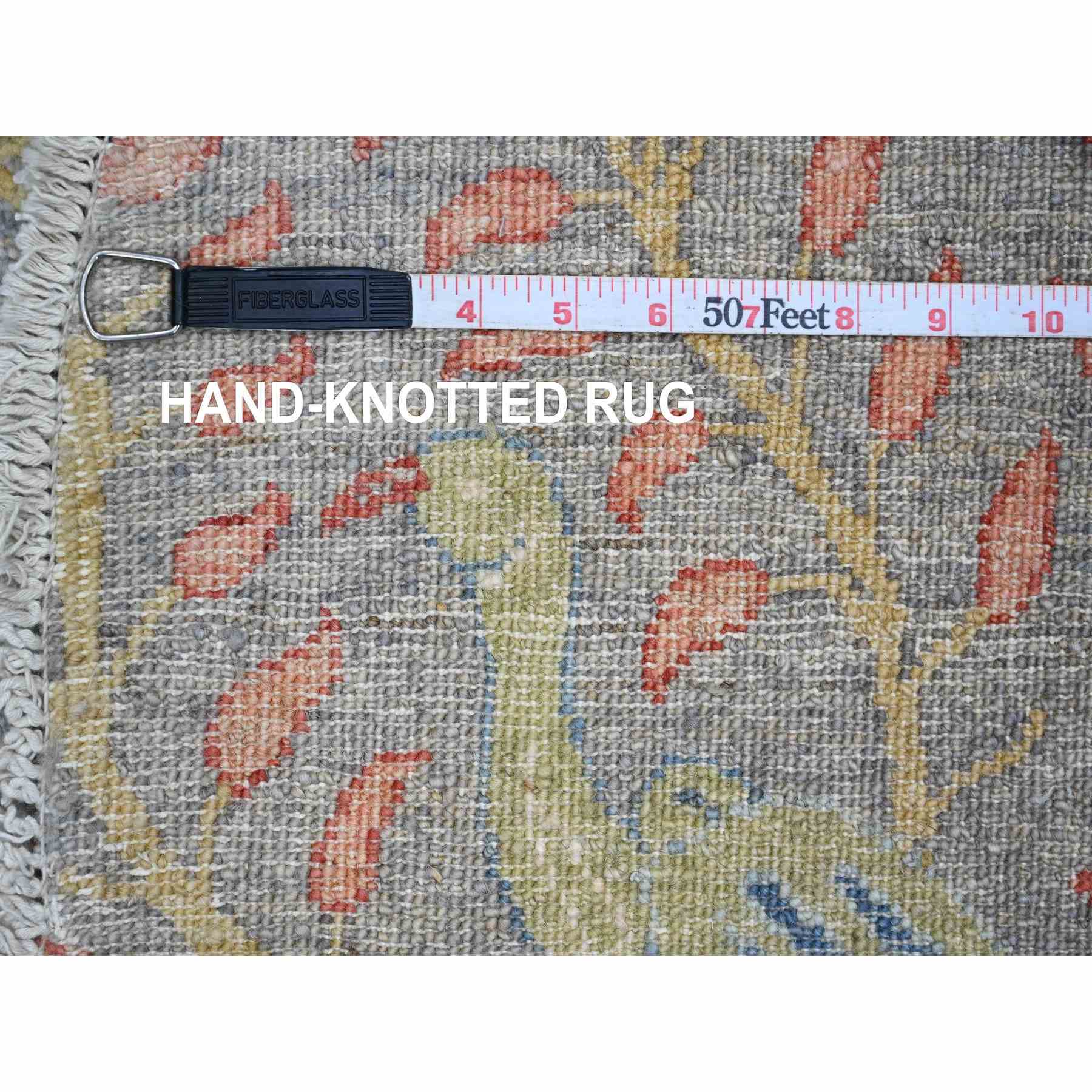Oushak-And-Peshawar-Hand-Knotted-Rug-449915