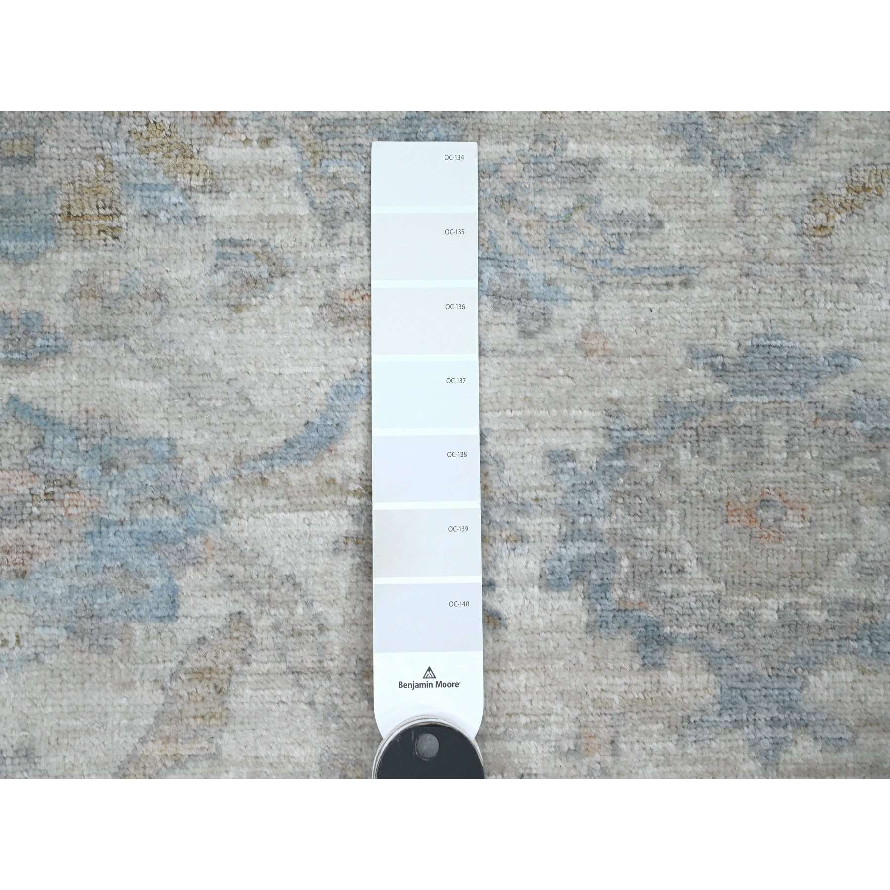 Oushak-And-Peshawar-Hand-Knotted-Rug-449980