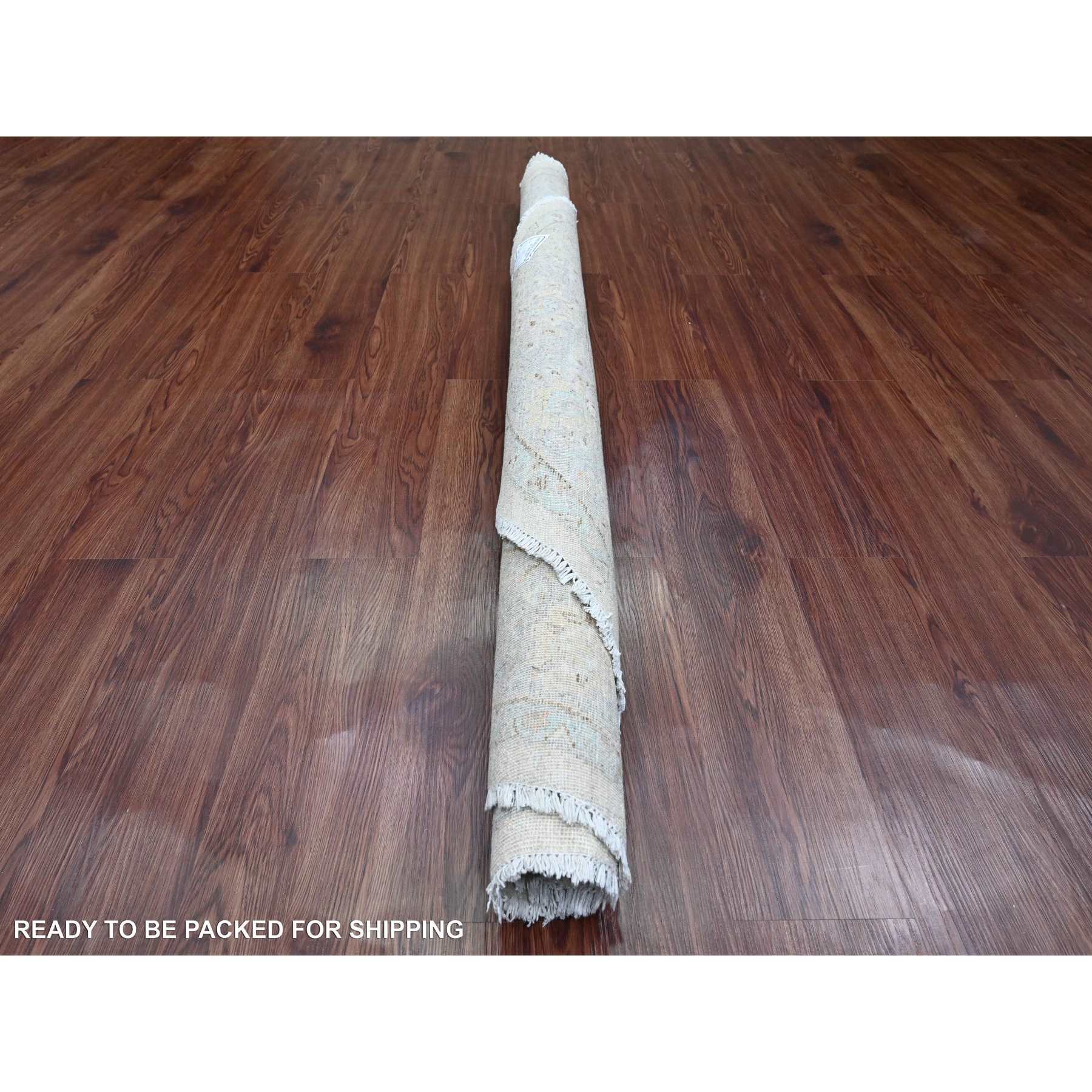 Oushak-And-Peshawar-Hand-Knotted-Rug-449980