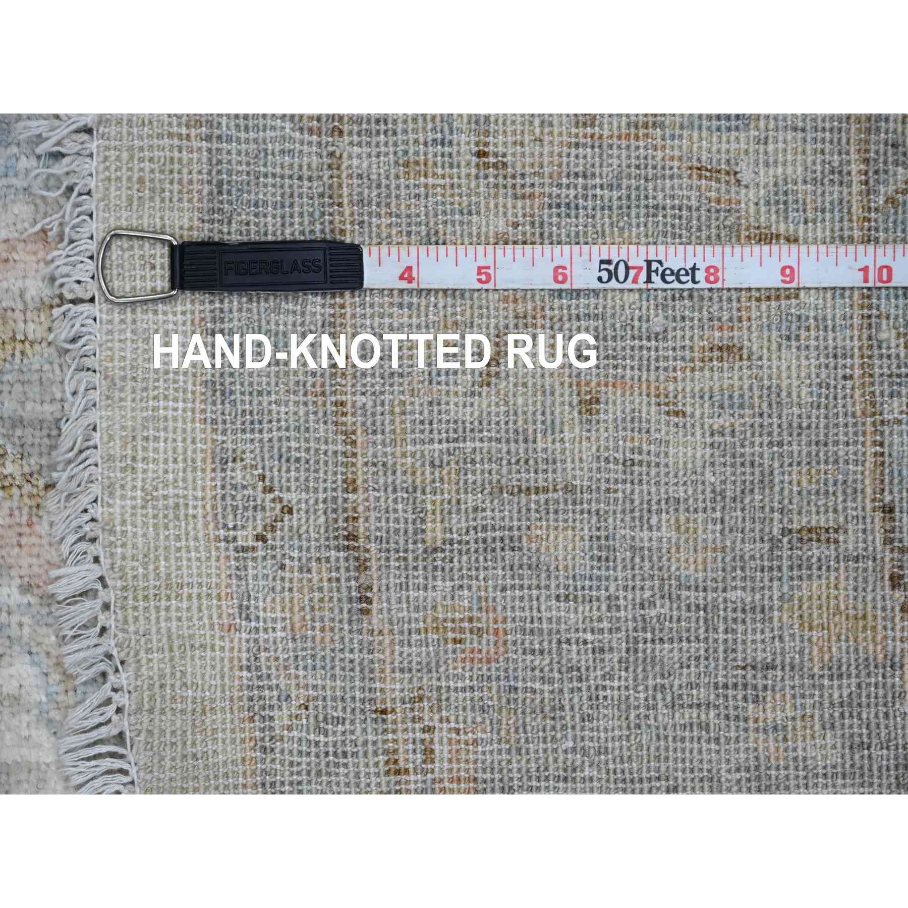 Oushak-And-Peshawar-Hand-Knotted-Rug-449980