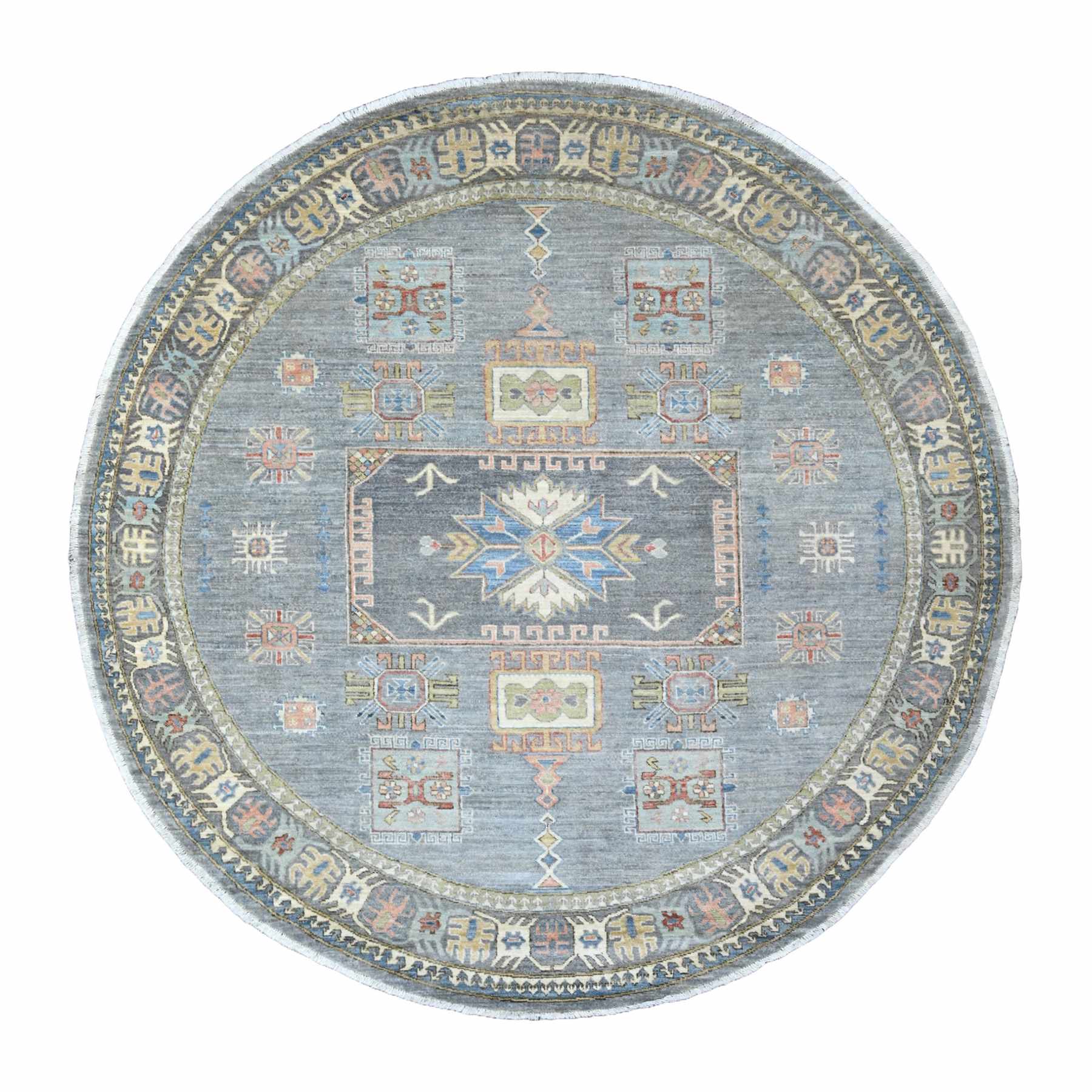 Oushak-And-Peshawar-Hand-Knotted-Rug-449985