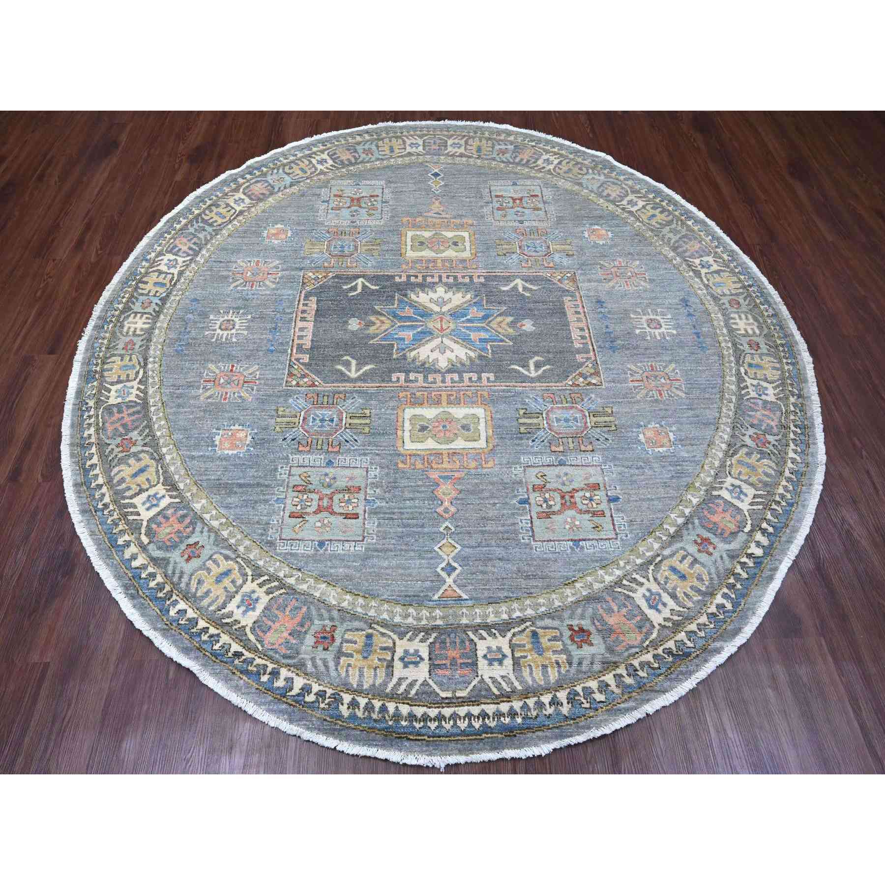 Oushak-And-Peshawar-Hand-Knotted-Rug-449985
