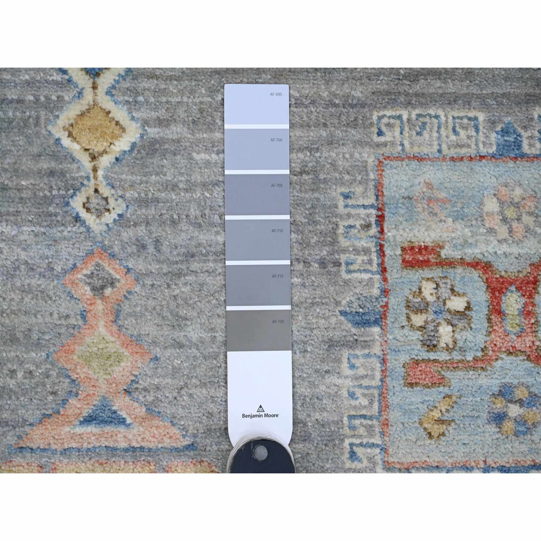 Oushak-And-Peshawar-Hand-Knotted-Rug-449985