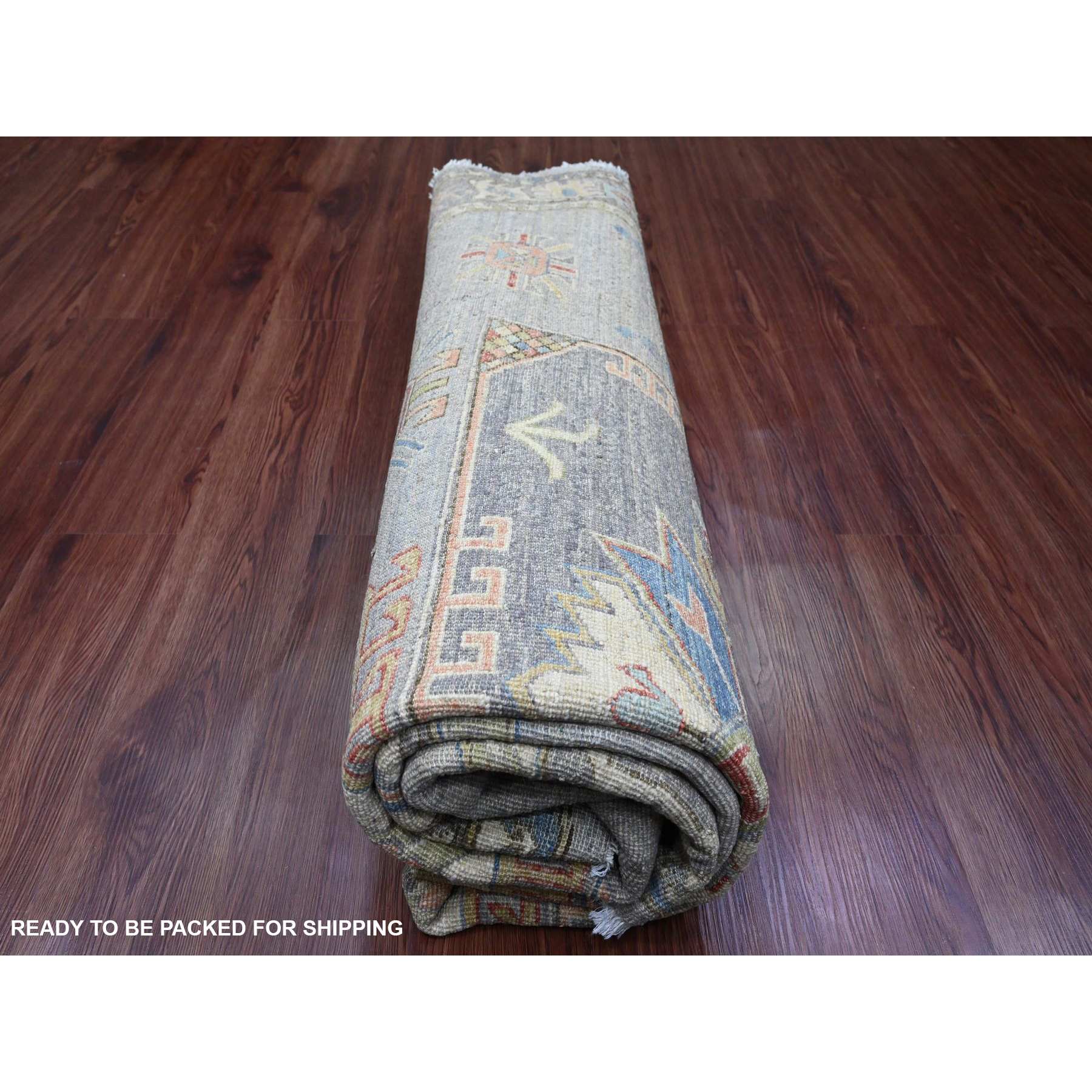Oushak-And-Peshawar-Hand-Knotted-Rug-449985