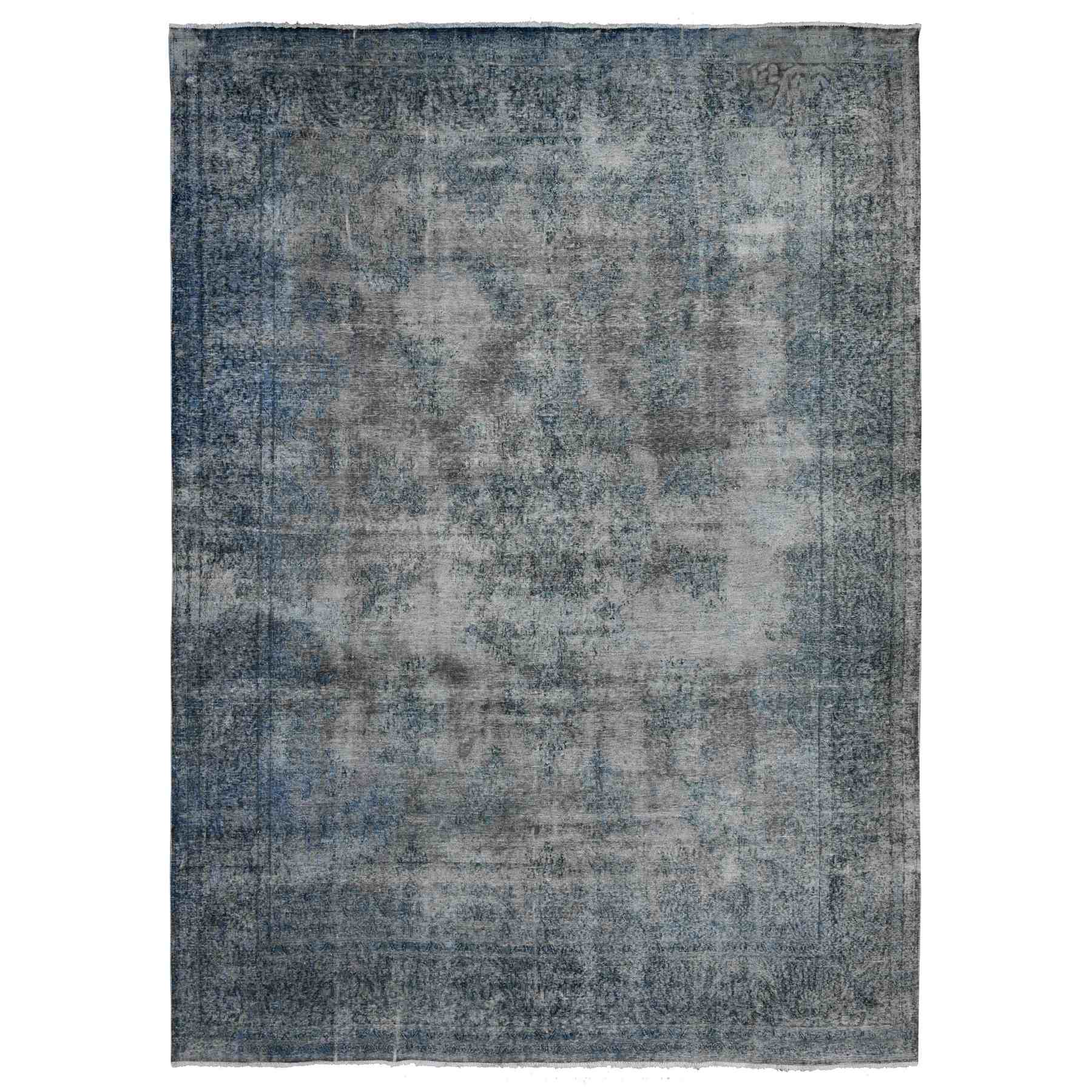 Overdyed-Vintage-Hand-Knotted-Rug-447715