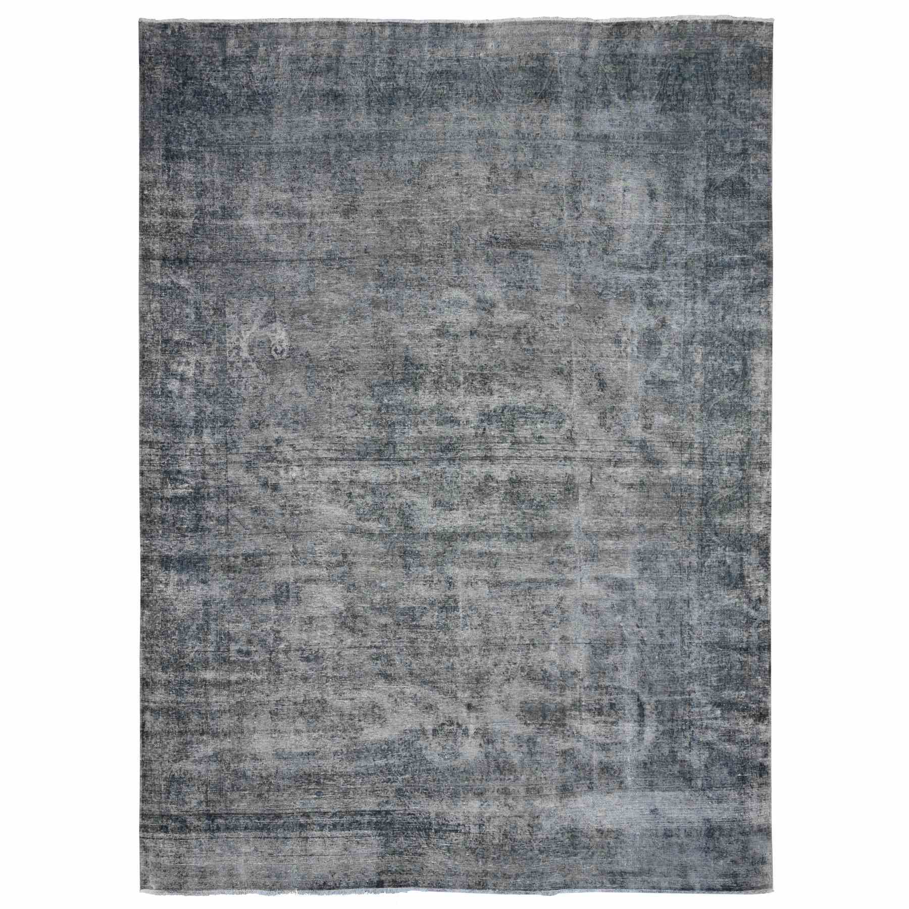 Overdyed-Vintage-Hand-Knotted-Rug-447725