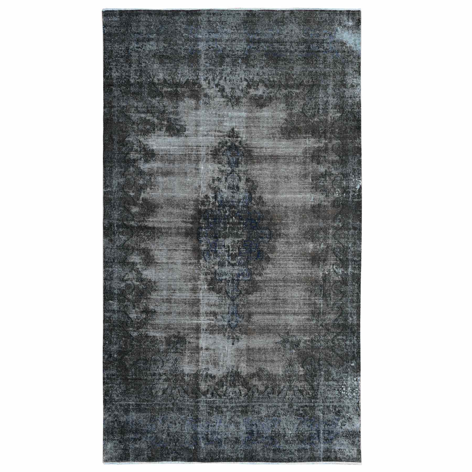 Overdyed-Vintage-Hand-Knotted-Rug-447735