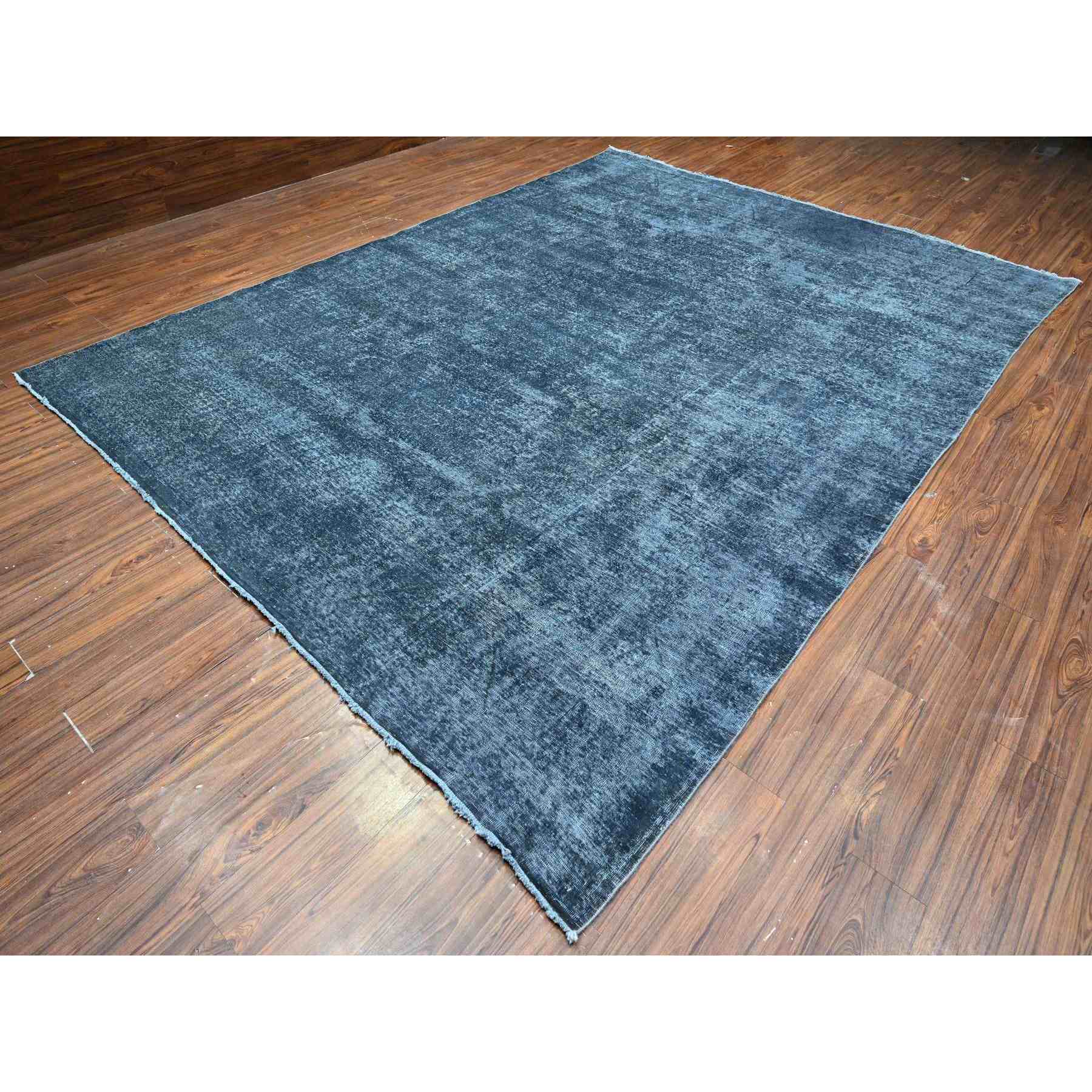 Overdyed-Vintage-Hand-Knotted-Rug-448265