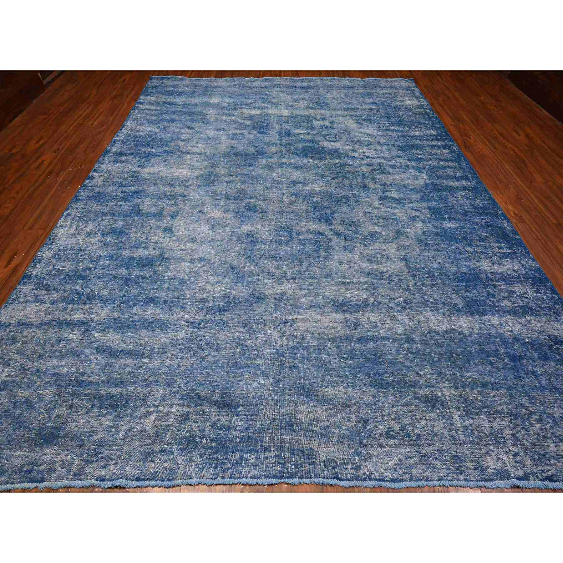 Overdyed-Vintage-Hand-Knotted-Rug-448270