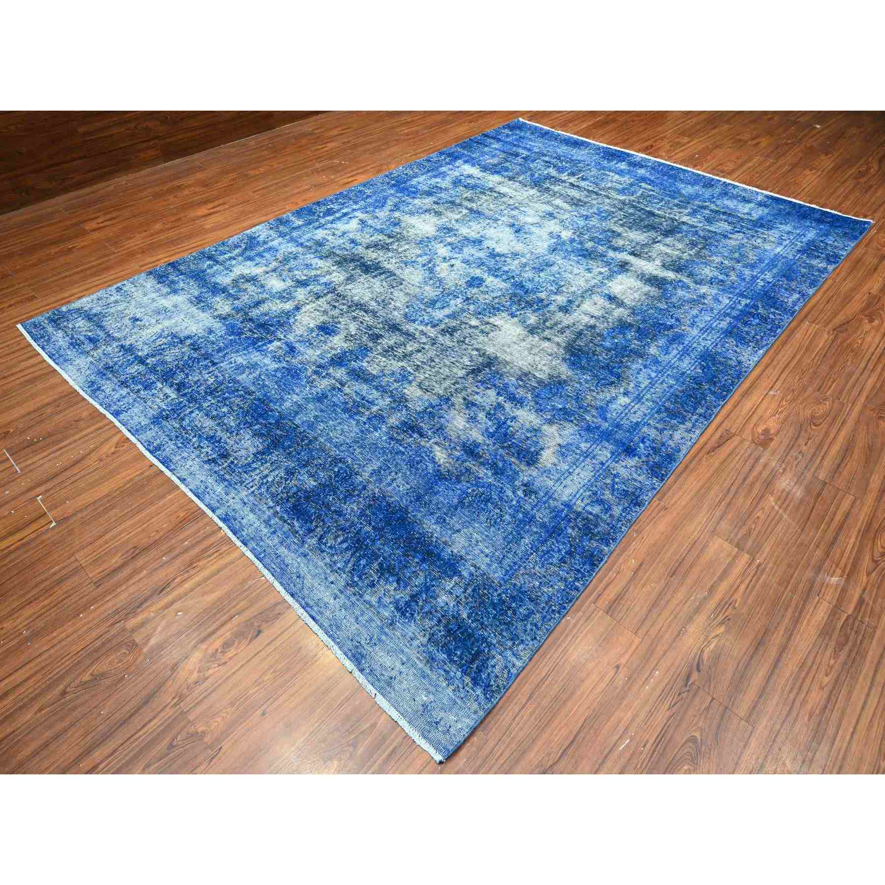 Overdyed-Vintage-Hand-Knotted-Rug-448470