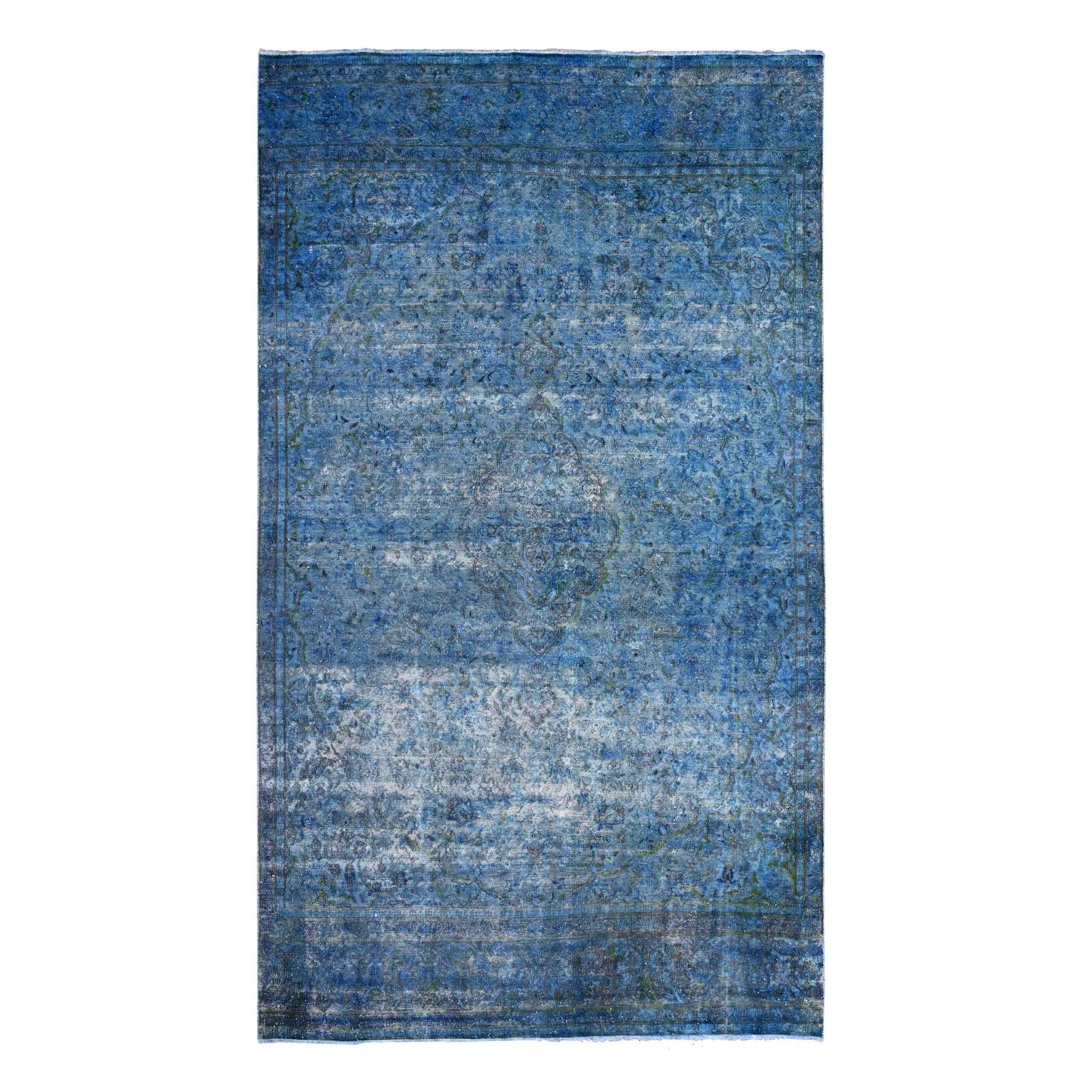 Overdyed-Vintage-Hand-Knotted-Rug-448625