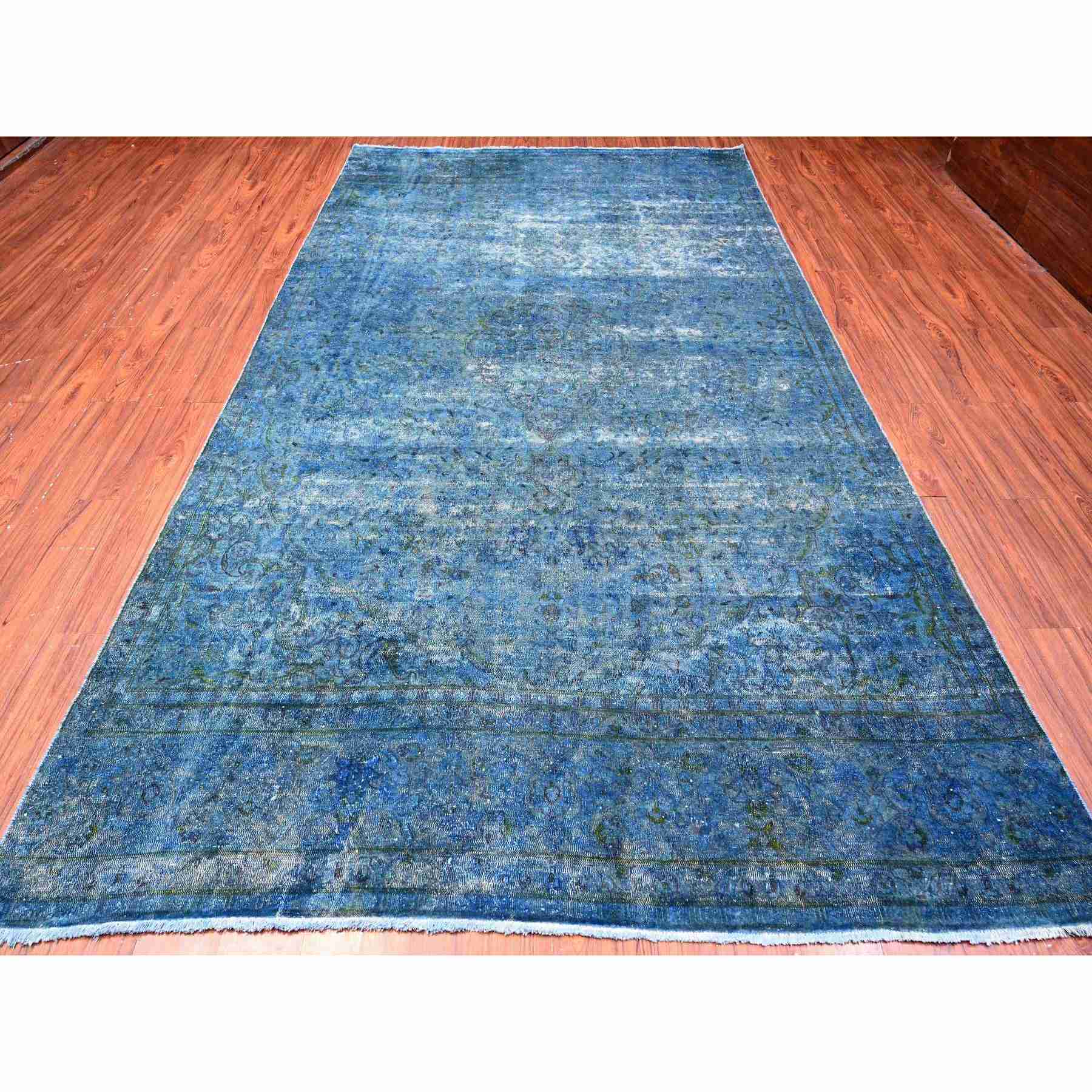 Overdyed-Vintage-Hand-Knotted-Rug-448625