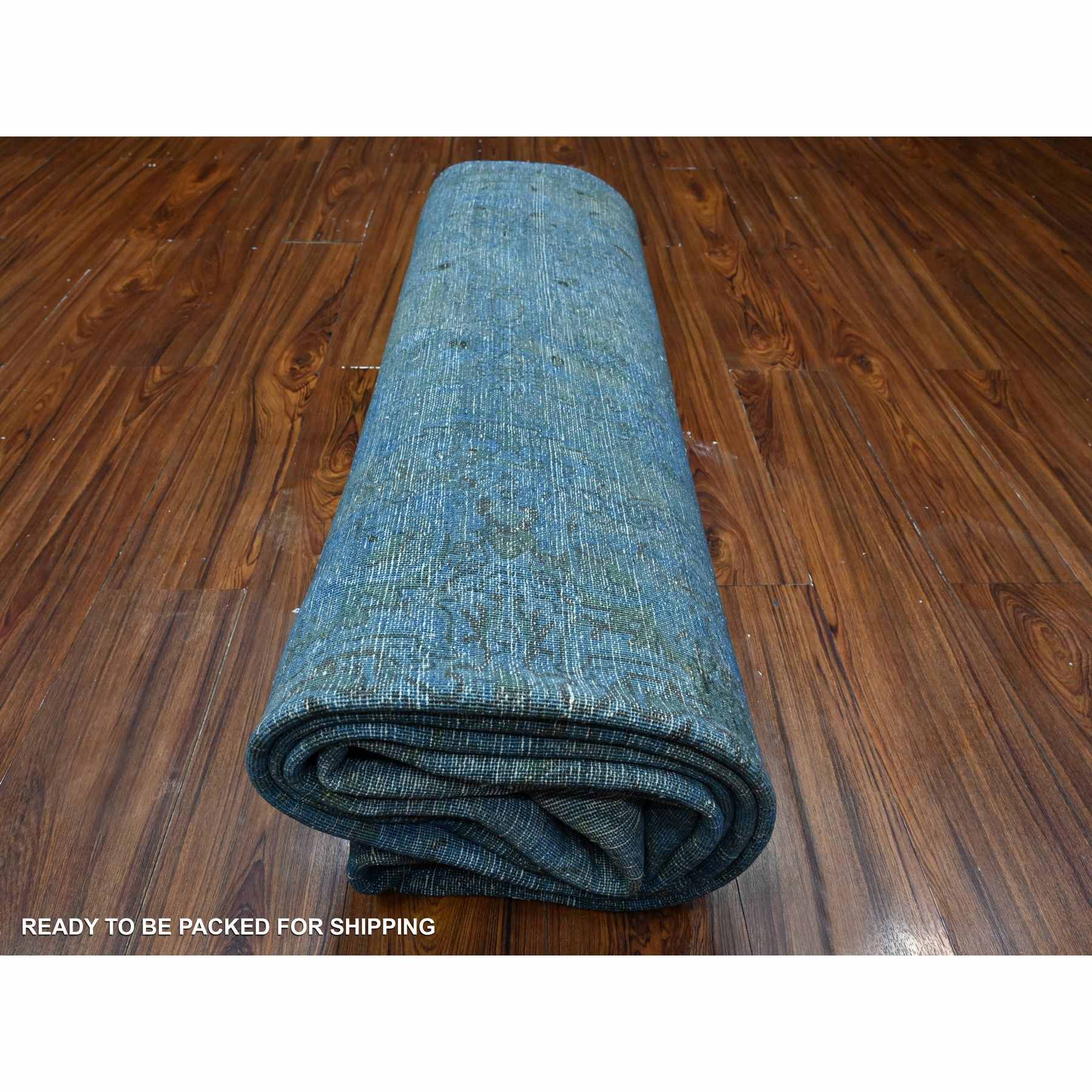 Overdyed-Vintage-Hand-Knotted-Rug-448625