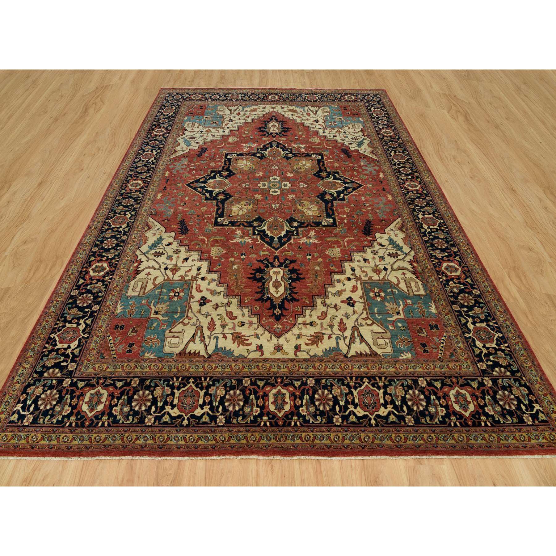 Heriz-Hand-Knotted-Rug-451340