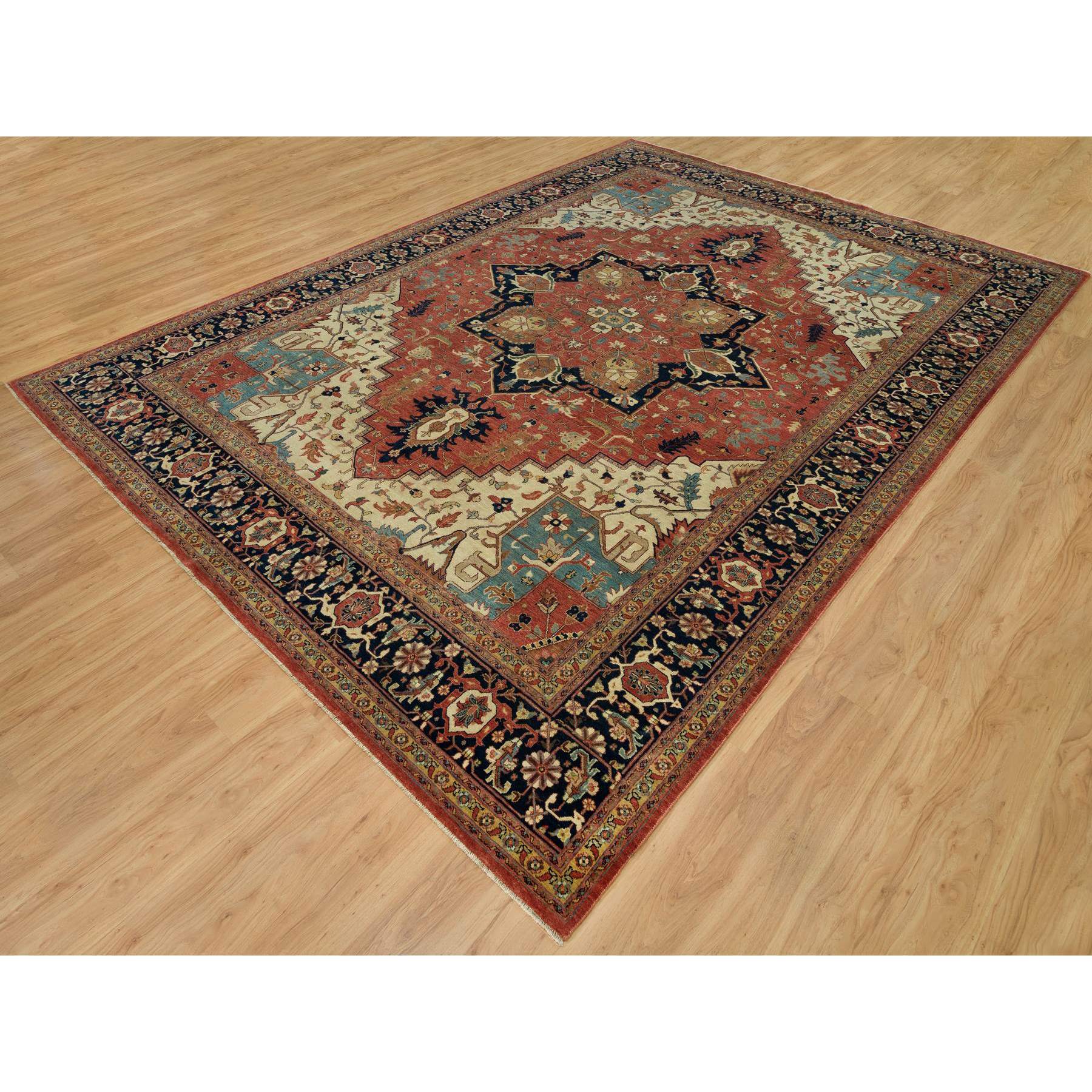 Heriz-Hand-Knotted-Rug-451340