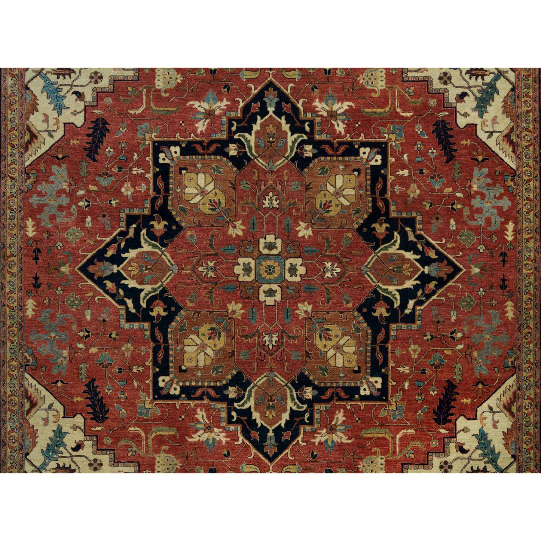 Heriz-Hand-Knotted-Rug-451340