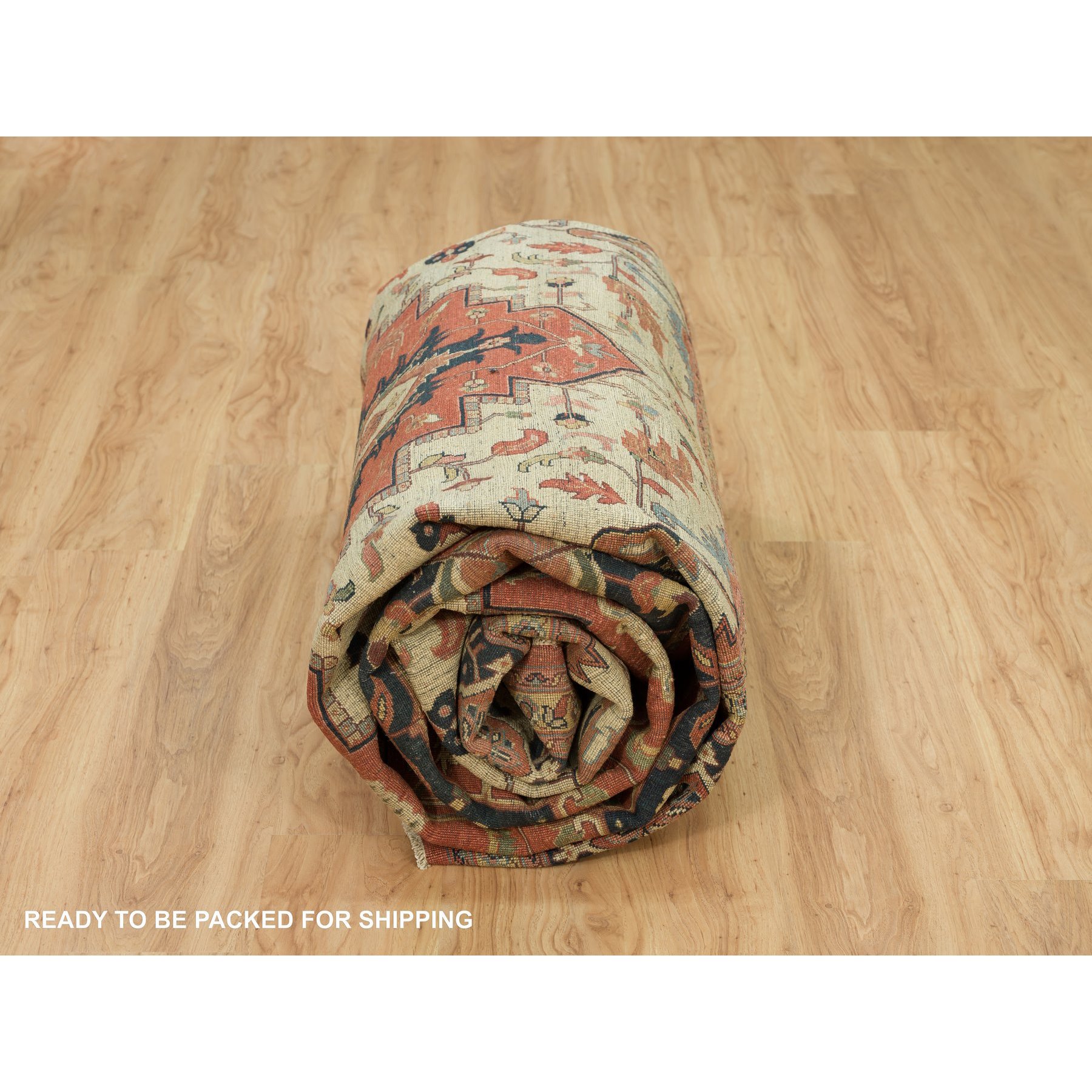Heriz-Hand-Knotted-Rug-451340