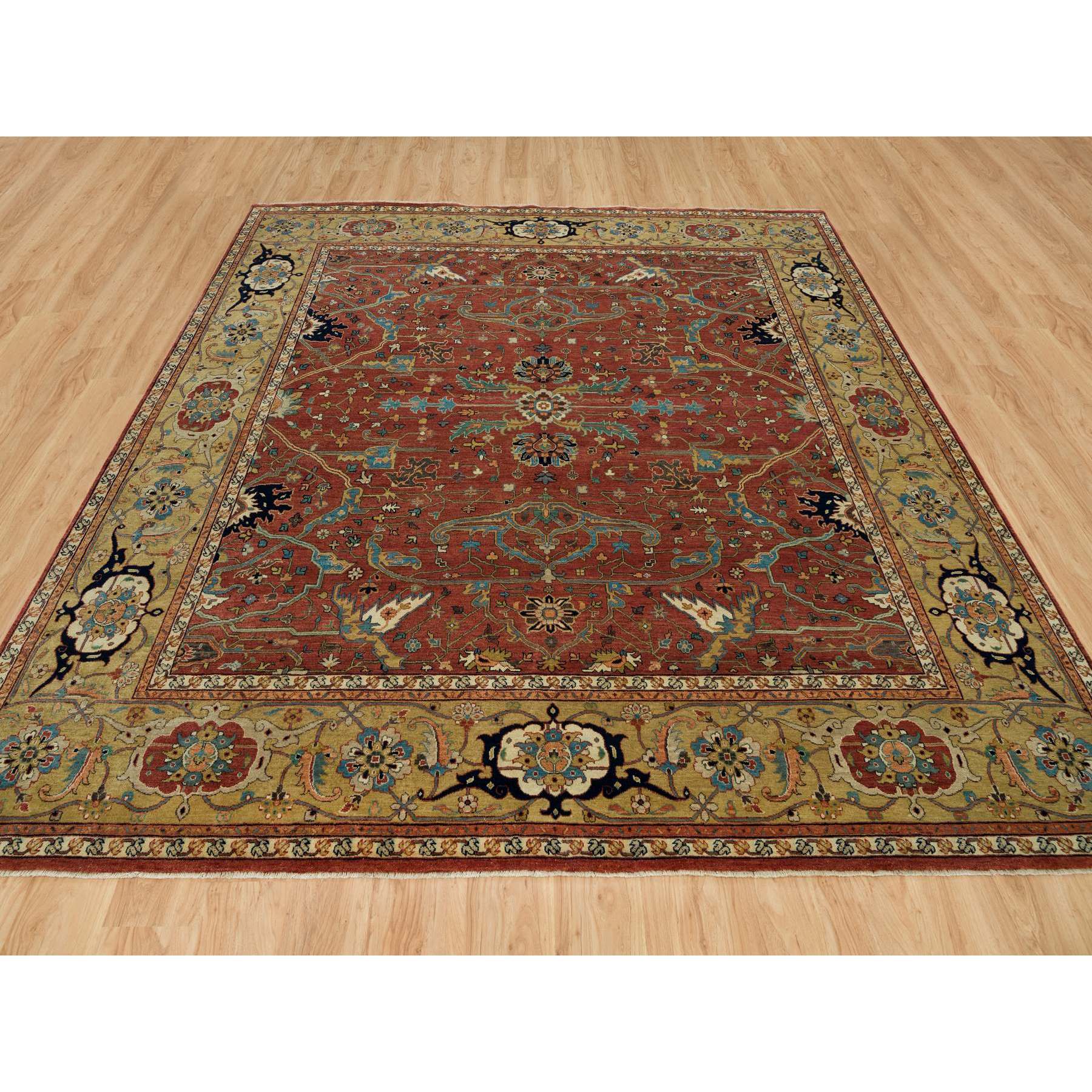 Heriz-Hand-Knotted-Rug-451345