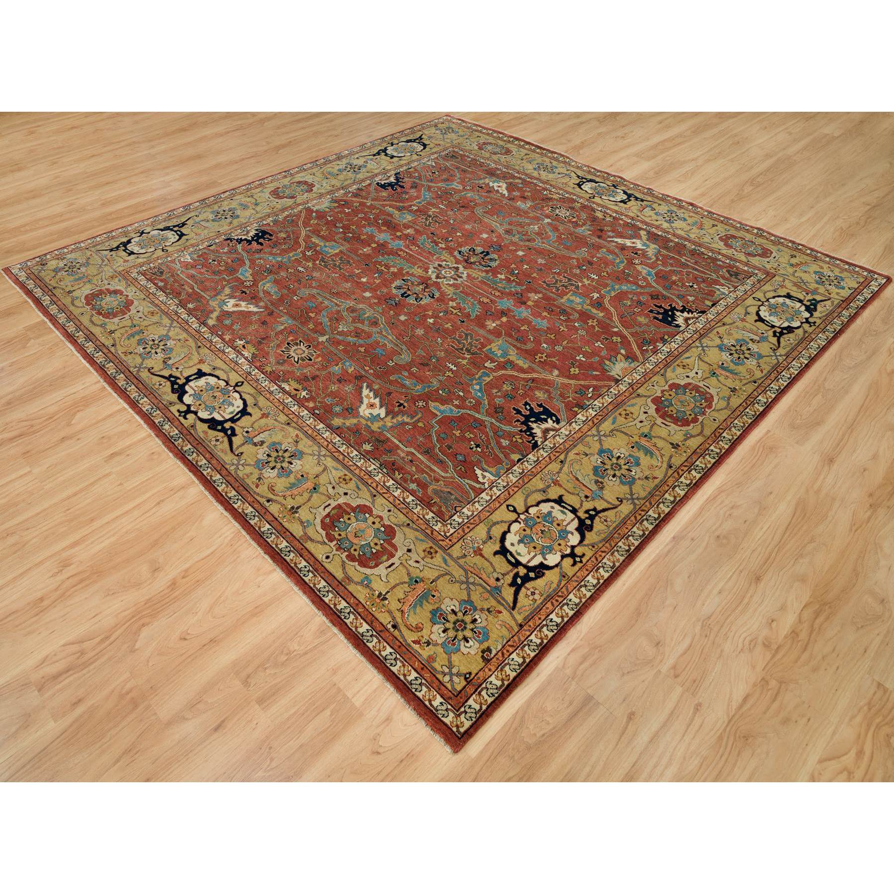 Heriz-Hand-Knotted-Rug-451345